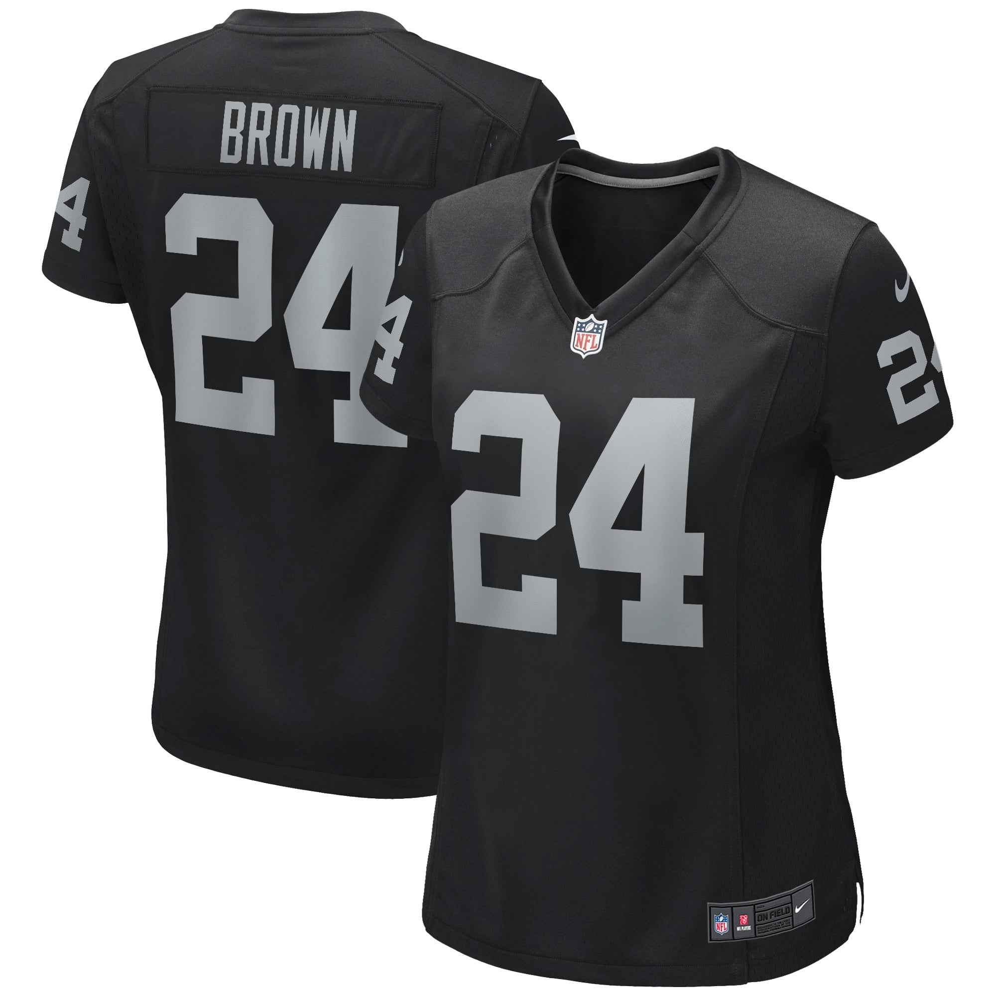 Willie Brown Las Vegas Raiders Nike Women s Game Retired Player Jersey   Black