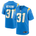 Men s Nike Nick Niemann Powder Blue Los Angeles Chargers Game Player Jersey