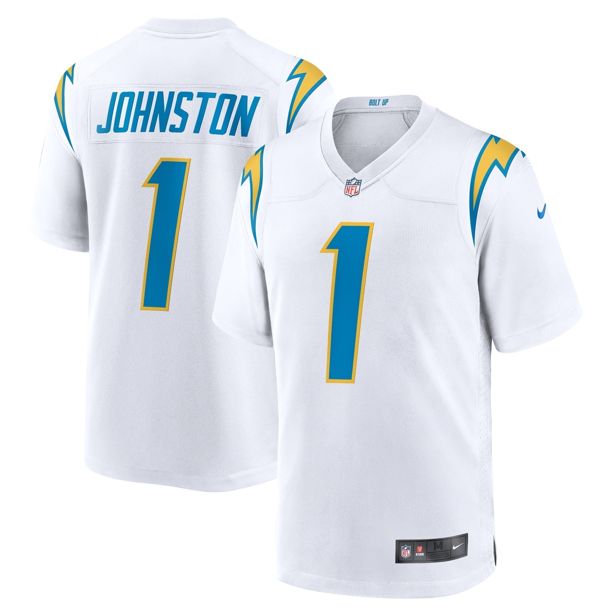 Men s Nike Quentin Johnston White Los Angeles Chargers Away Game Jersey
