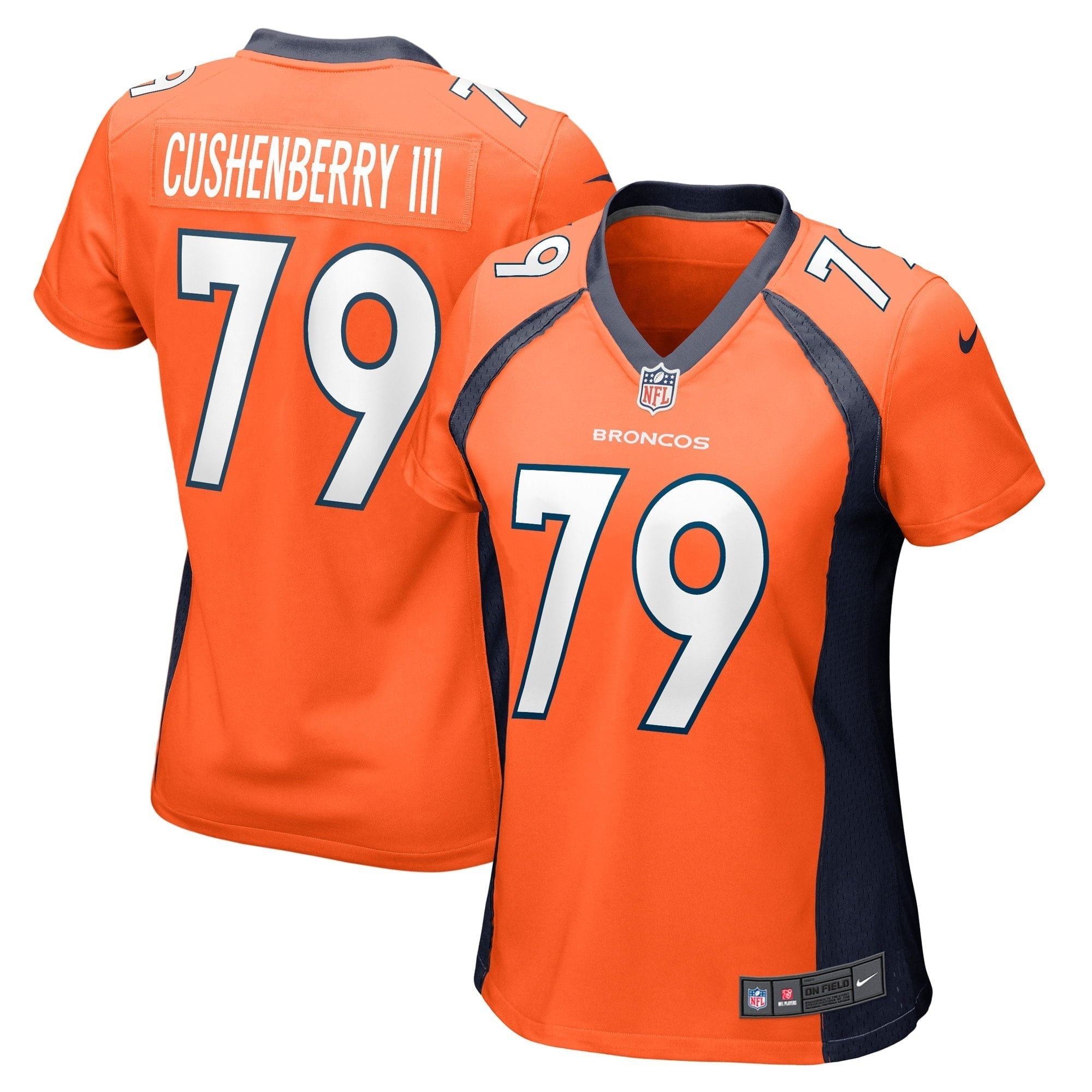 Women s Nike Lloyd Cushenberry III Orange Denver Broncos Game Player Jersey
