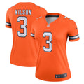 Women s Nike  Russell Wilson  Orange Denver Broncos Team Alternate Legend Jersey