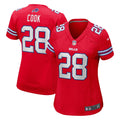 Women s Nike James Cook Red Buffalo Bills Alternate Game Jersey