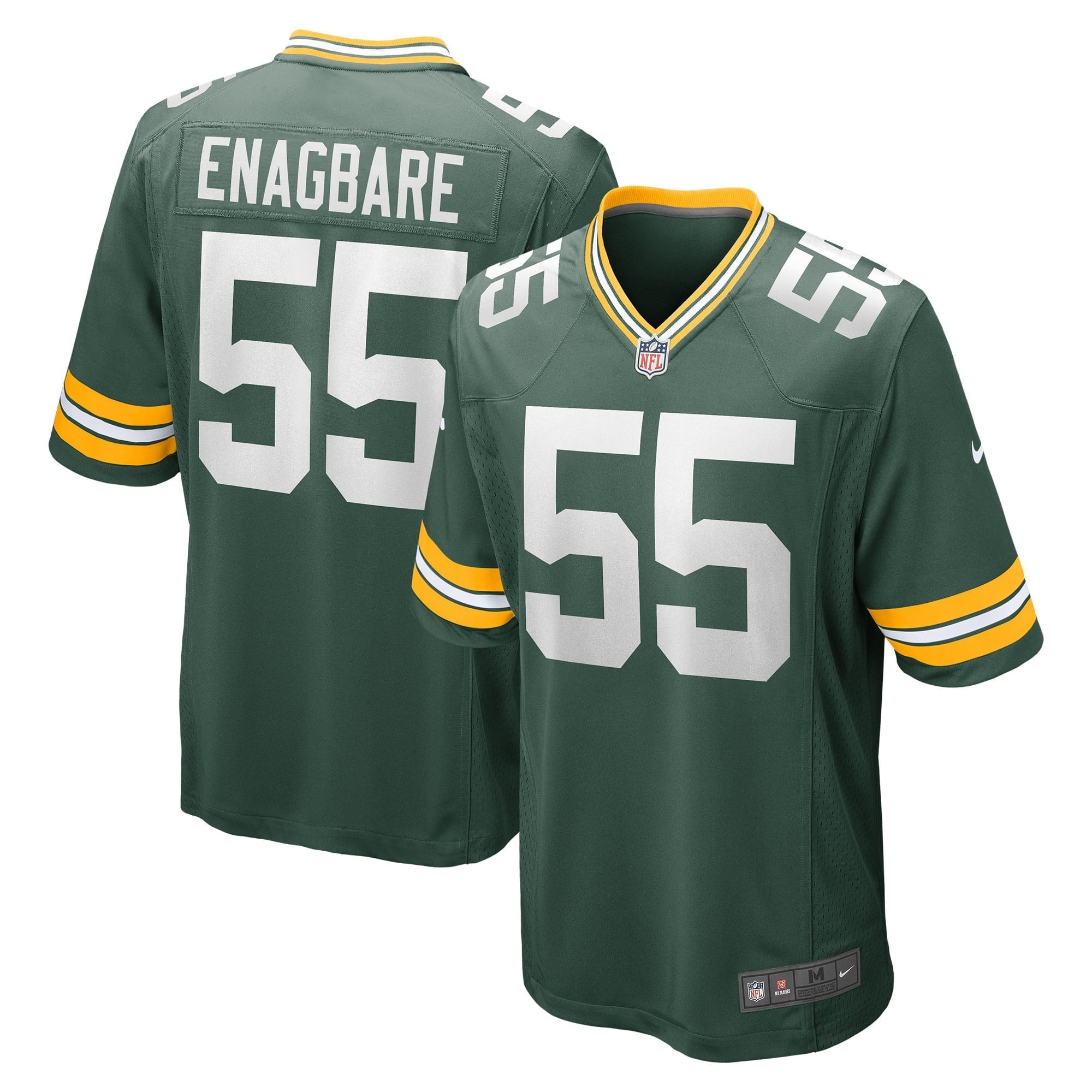 Men s Nike Kingsley Enagbare Green Green Bay Packers Game Player Jersey