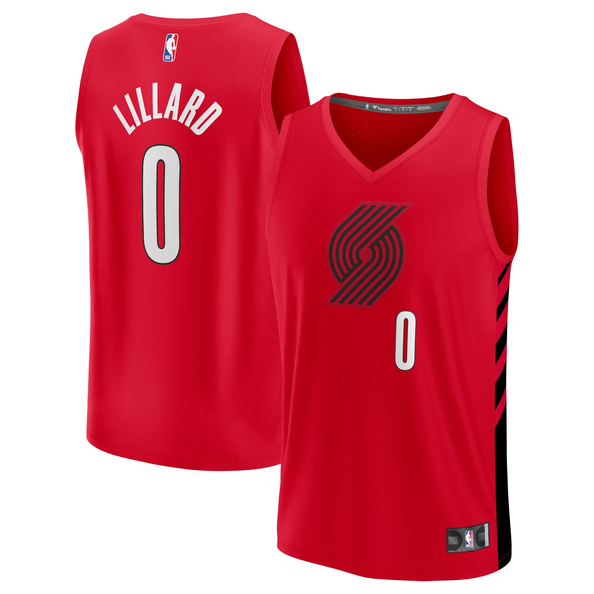 Damian Lillard Portland Trail Blazers Fanatics Branded Youth 2021/22 Fast Break Player Jersey - Statement Edition - Red