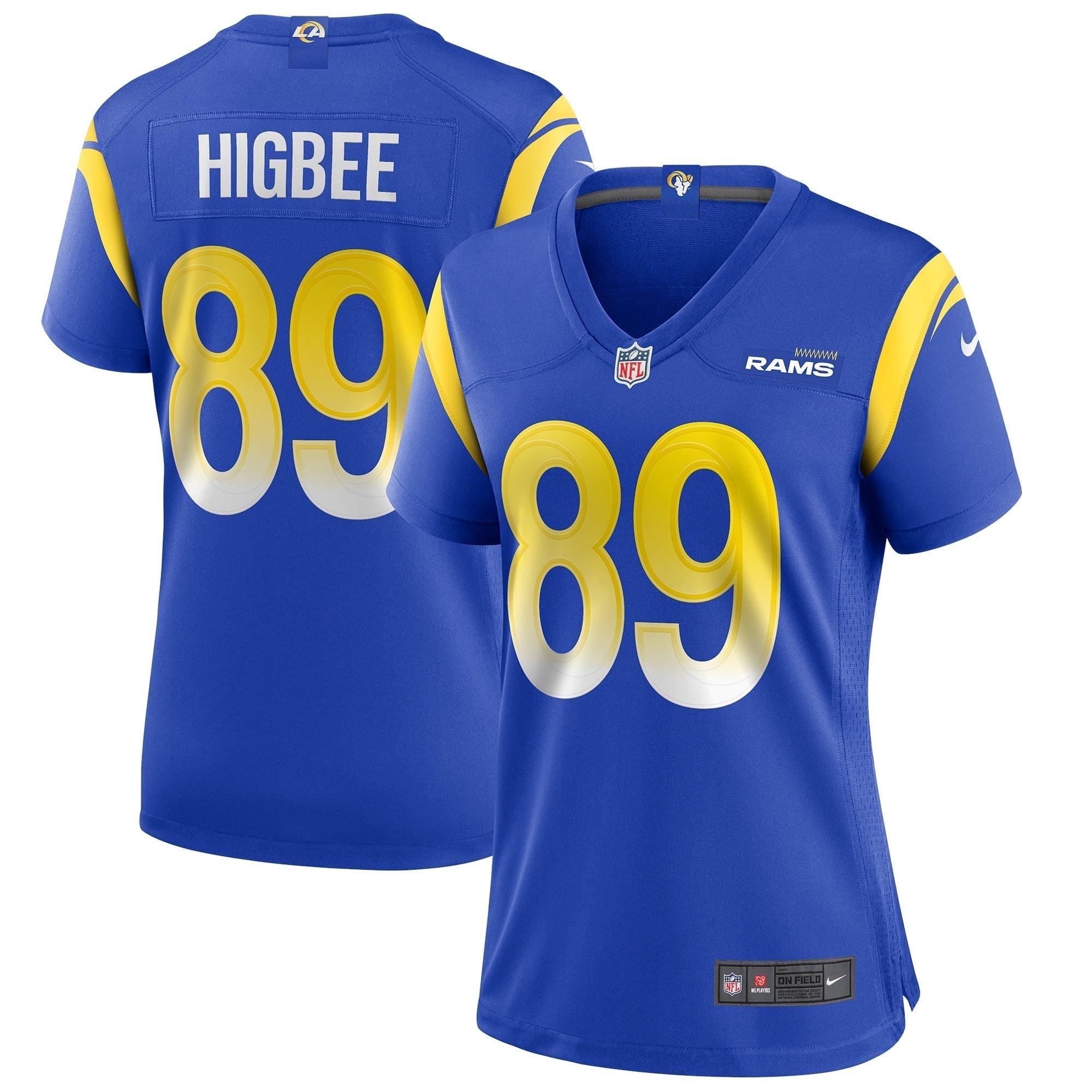 Women s Nike Tyler Higbee Royal Los Angeles Rams Game Player Jersey