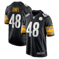 Men s Nike Jamir Jones Black Pittsburgh Steelers Team Game Player Jersey