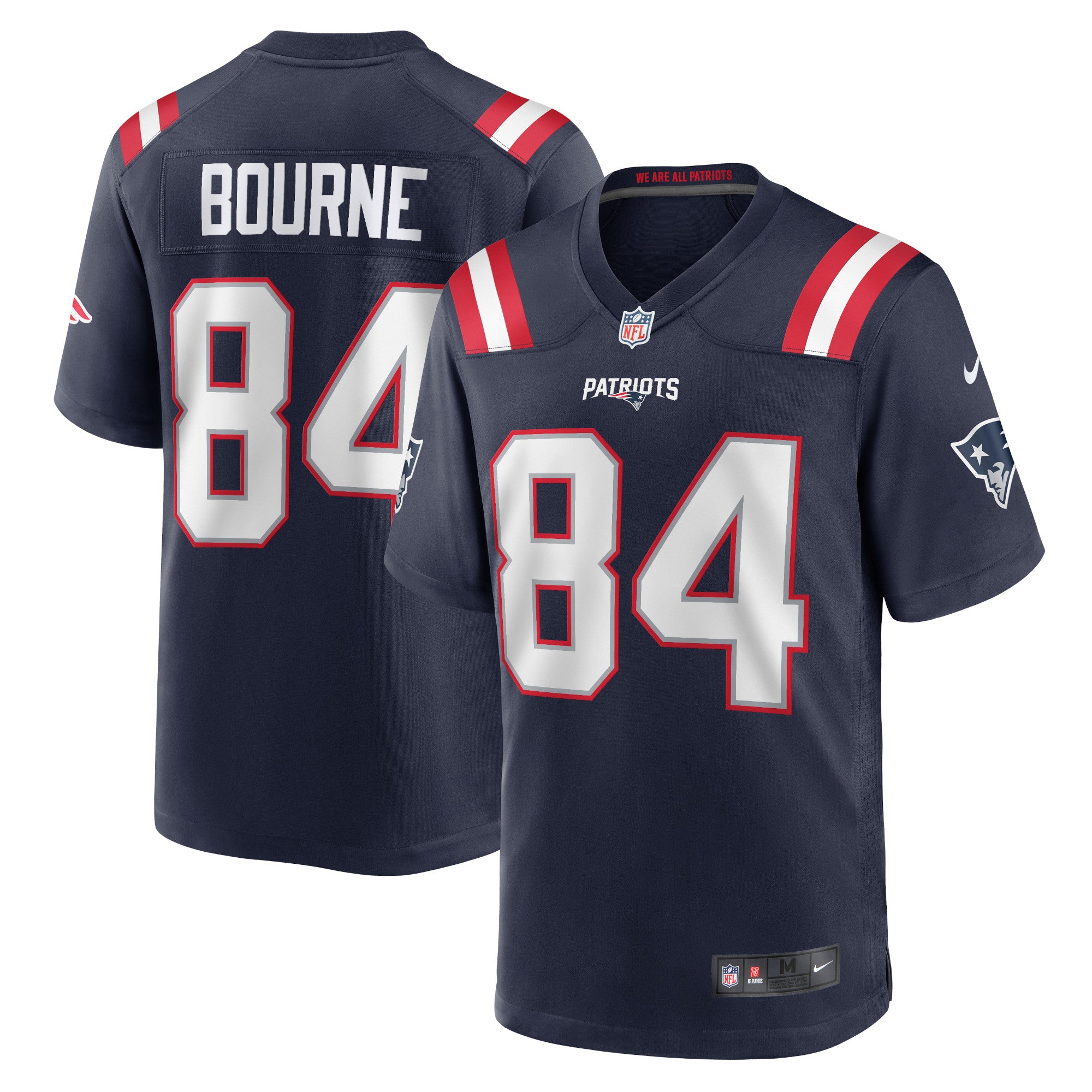 Kendrick Bourne New England Patriots Nike Game Jersey   Navy
