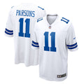 Men s Nike Micah Parsons White Dallas Cowboys Game Player Jersey