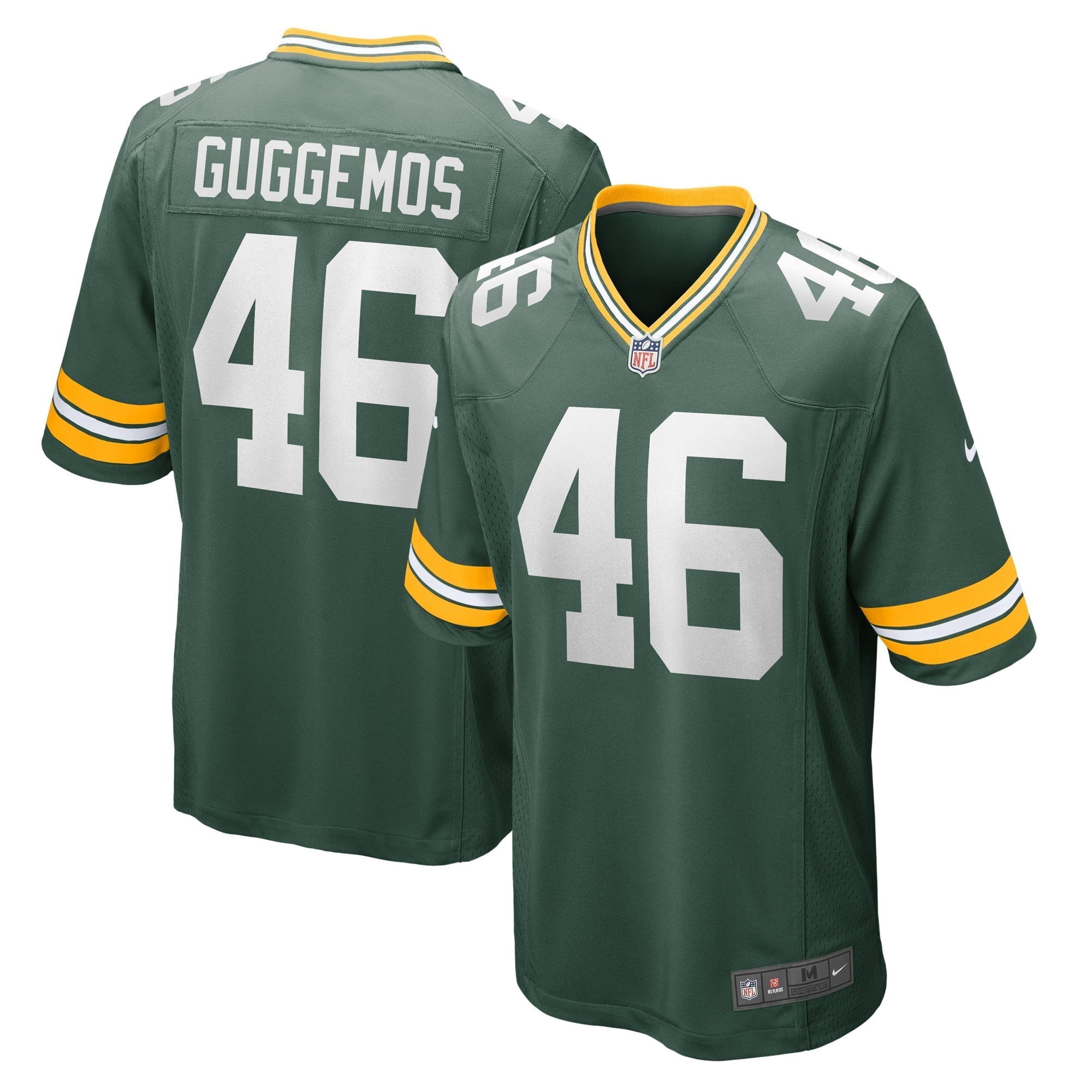 Men s Nike Nick Guggemos Green Green Bay Packers Home Game Player Jersey