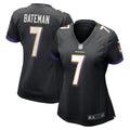 Rashod Bateman Baltimore Ravens Nike Women s Game Player Jersey   Black