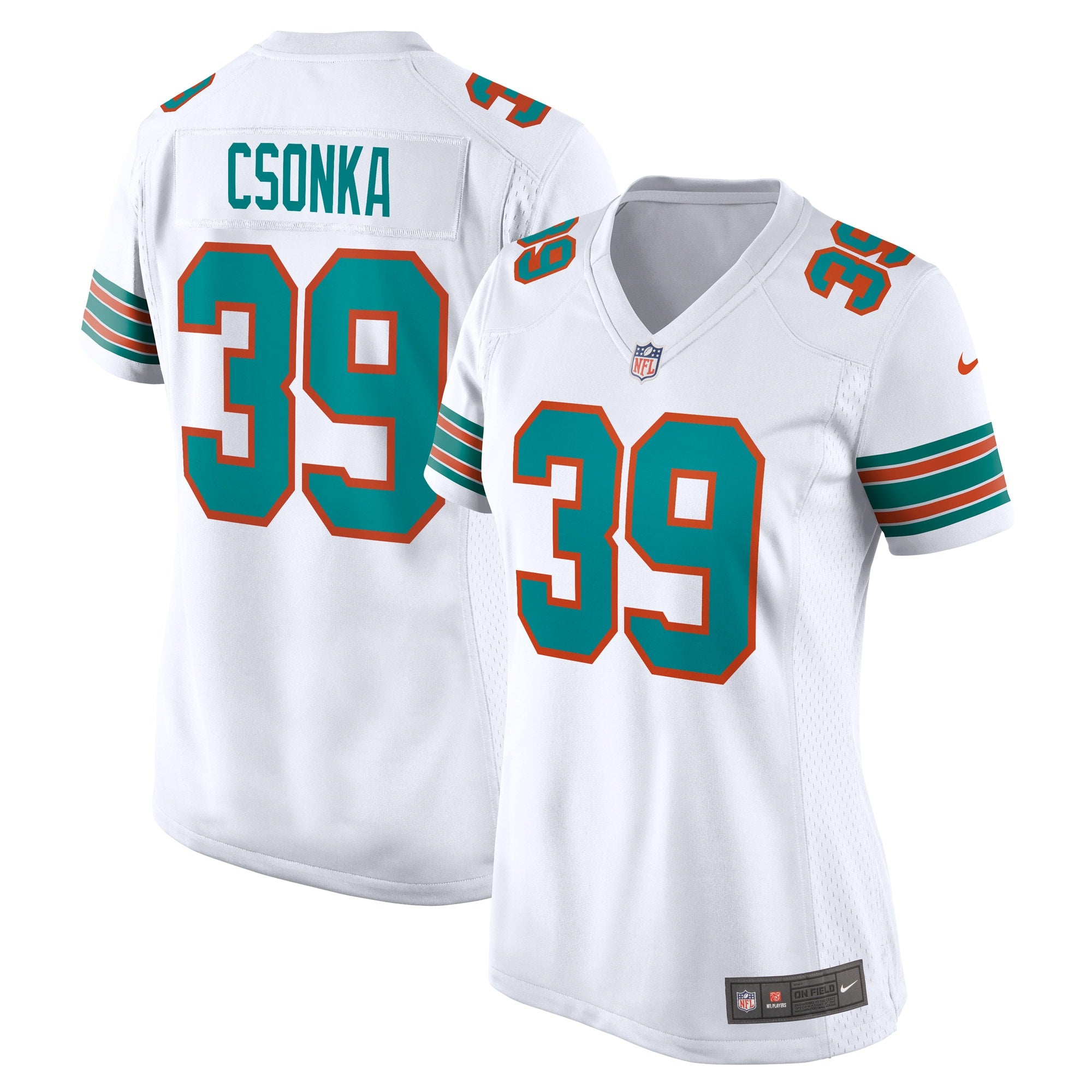 Larry Csonka Miami Dolphins Nike Women s Retired Player Jersey   White