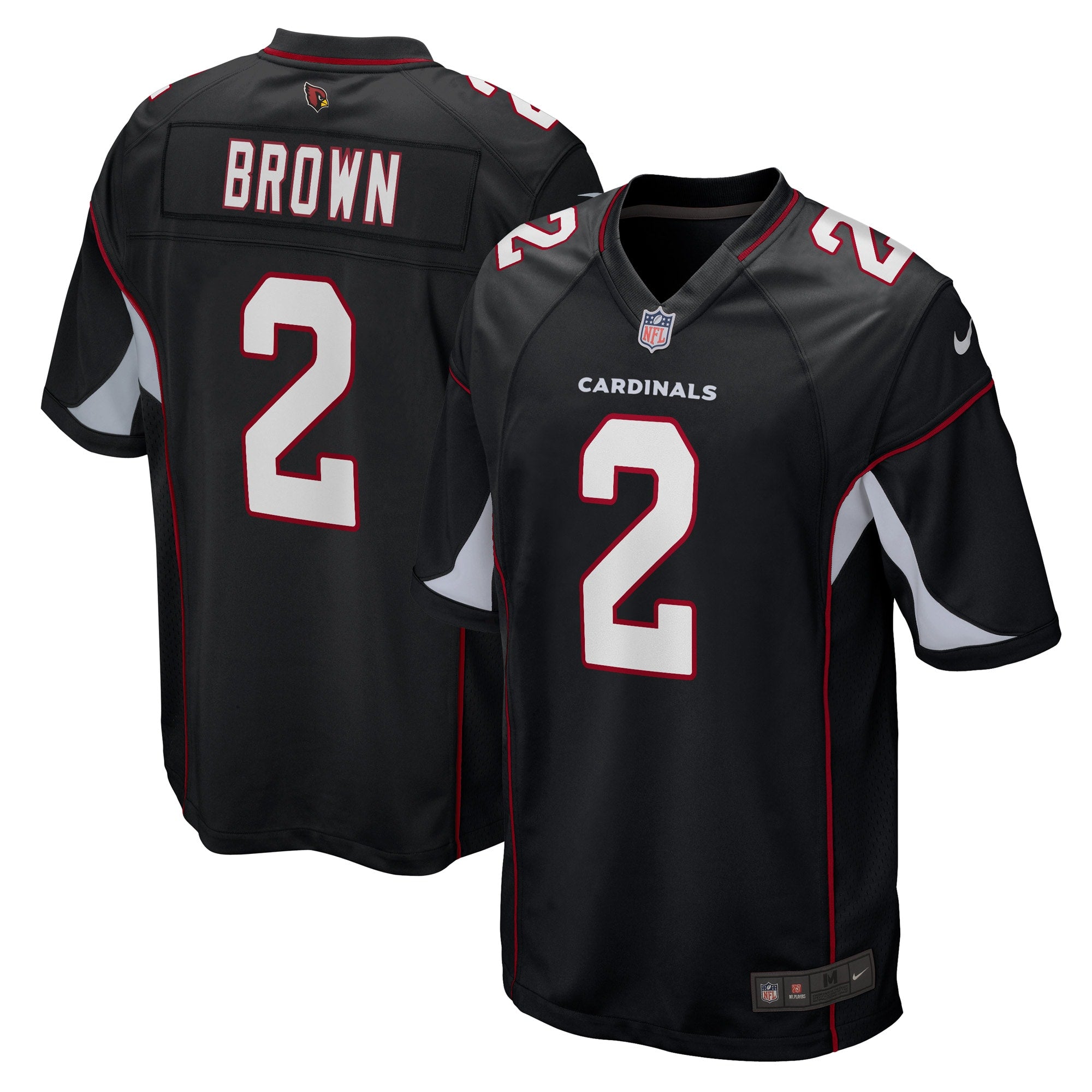 Marquise Brown Arizona Cardinals Nike Alternate Game Player Jersey   Black