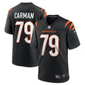 Jackson Carman Cincinnati Bengals Nike Game Jersey   Black