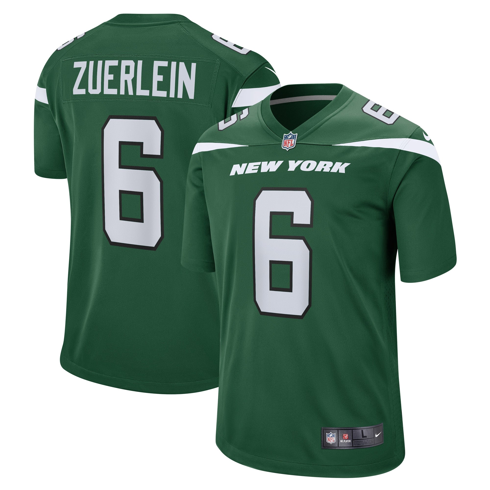 Greg Zuerlein New York Jets Nike Game Player Jersey   Gotham Green