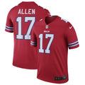 Josh Allen Nike Buffalo Bills Color Rush Legend Jersey   Red
