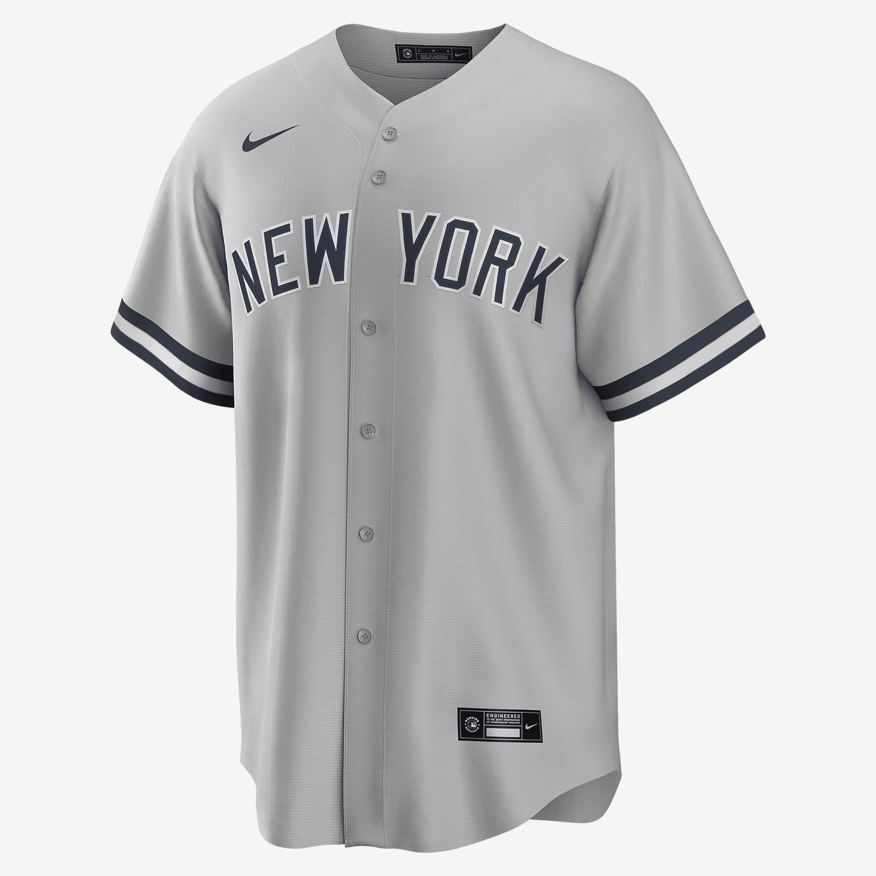 MLB New York Yankees (Gerrit Cole) Men's Replica Baseball Jersey - Grey