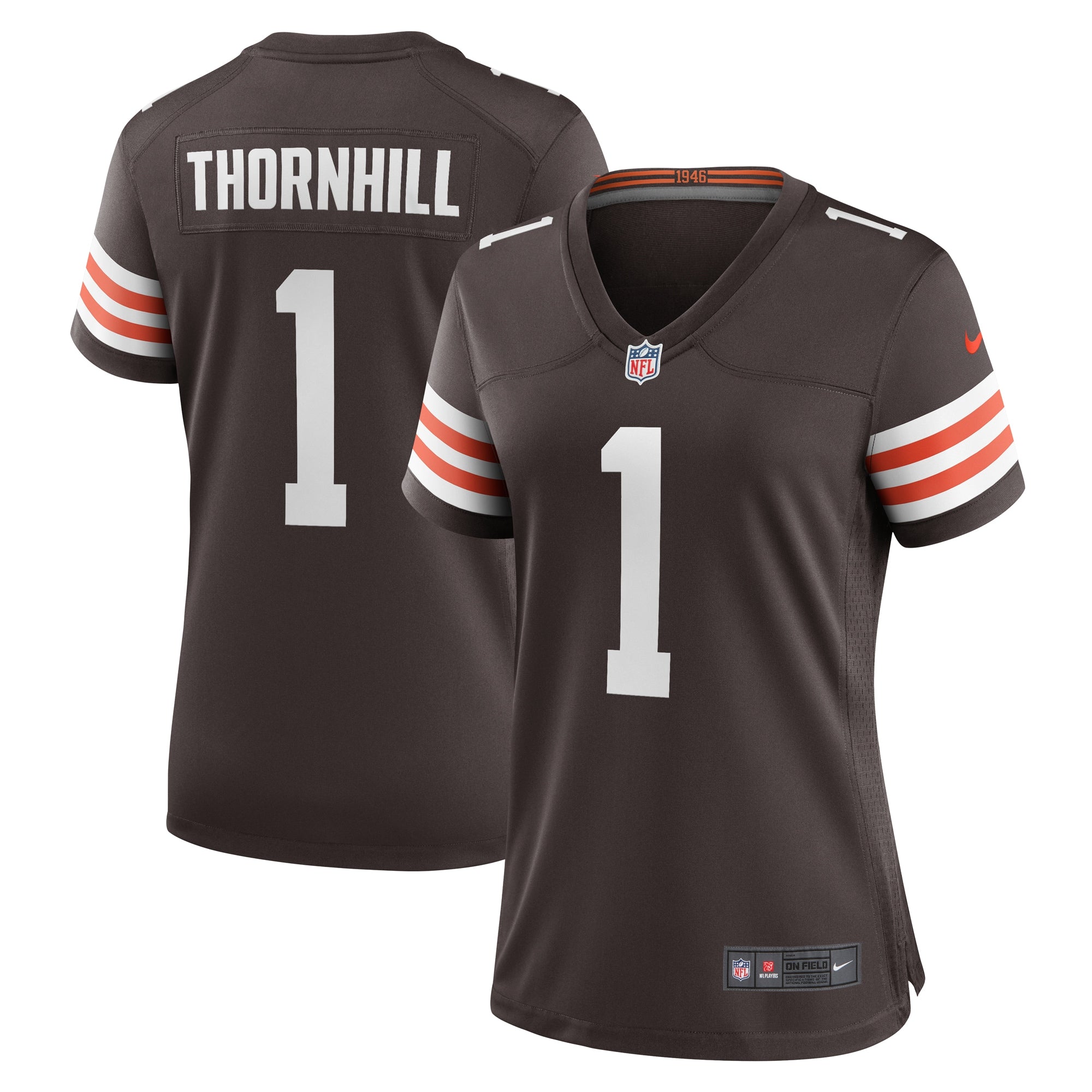 Juan Thornhill Cleveland Browns Nike Women s Nike Women s All Player Jersey   Brown