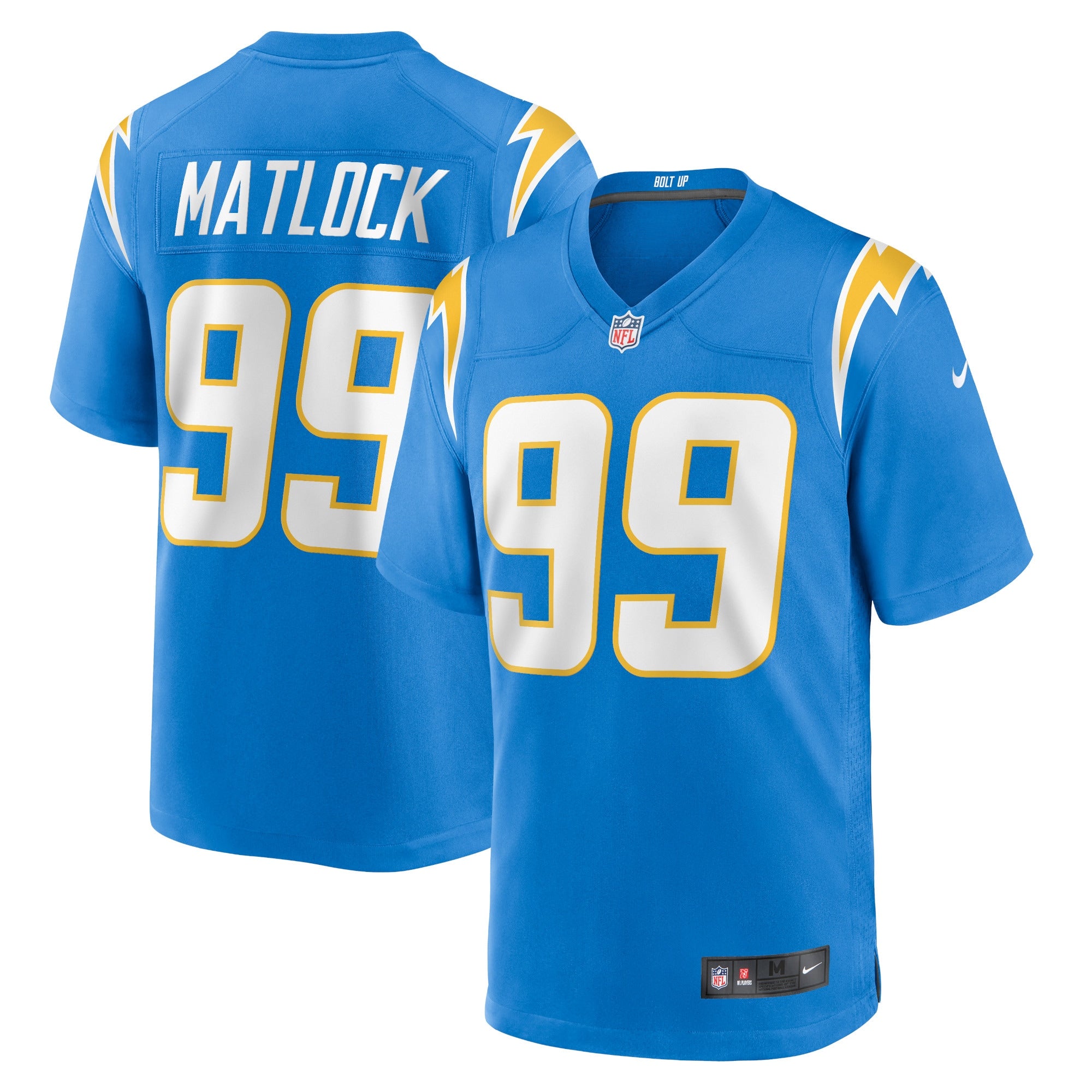 Scott Matlock Los Angeles Chargers Nike Team Game Jersey   Powder Blue