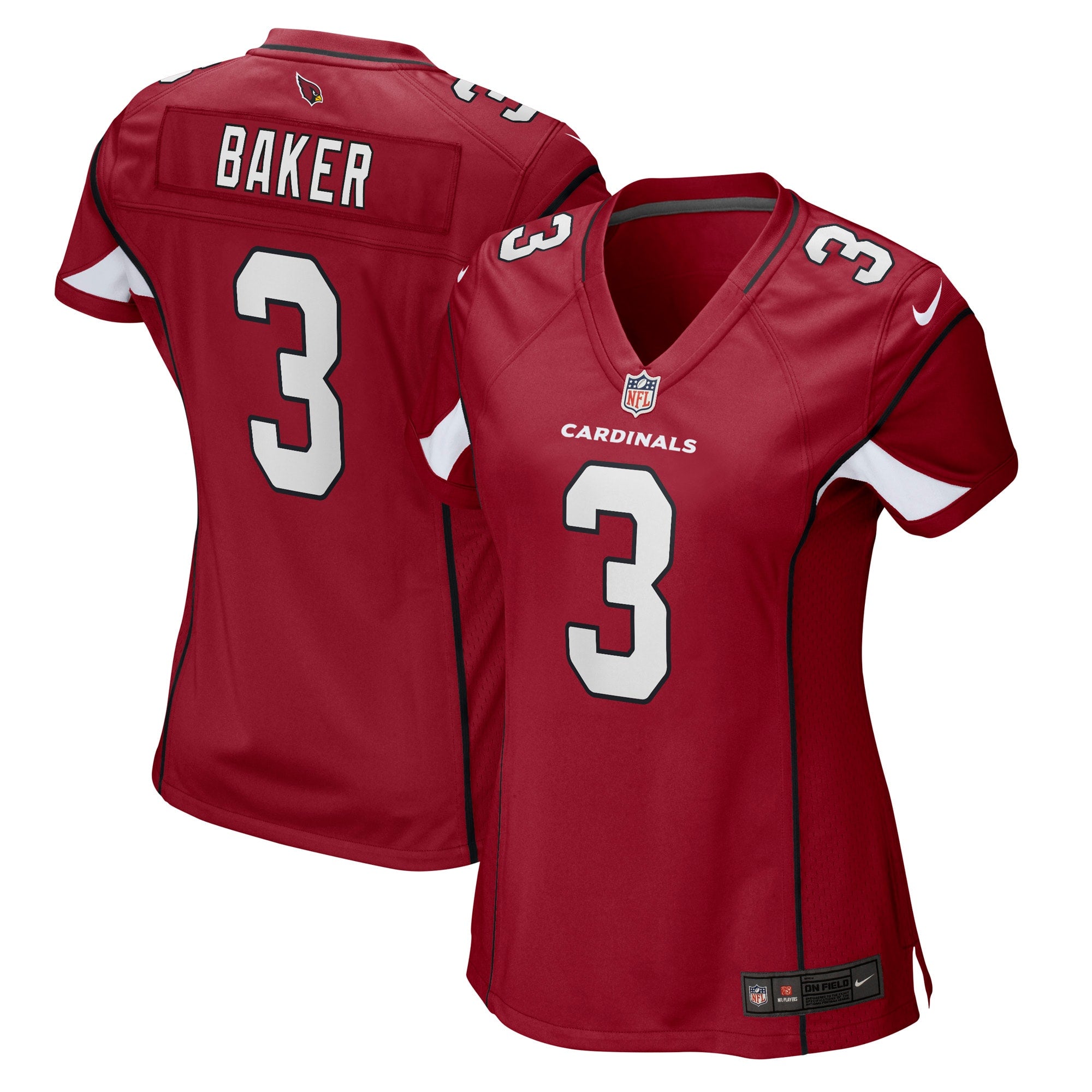 Budda Baker Arizona Cardinals Nike Women s Game Jersey   Cardinal