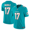 Men s Nike Jaylen Waddle Aqua Miami Dolphins Vapor F.U.S.E. Limited Jersey