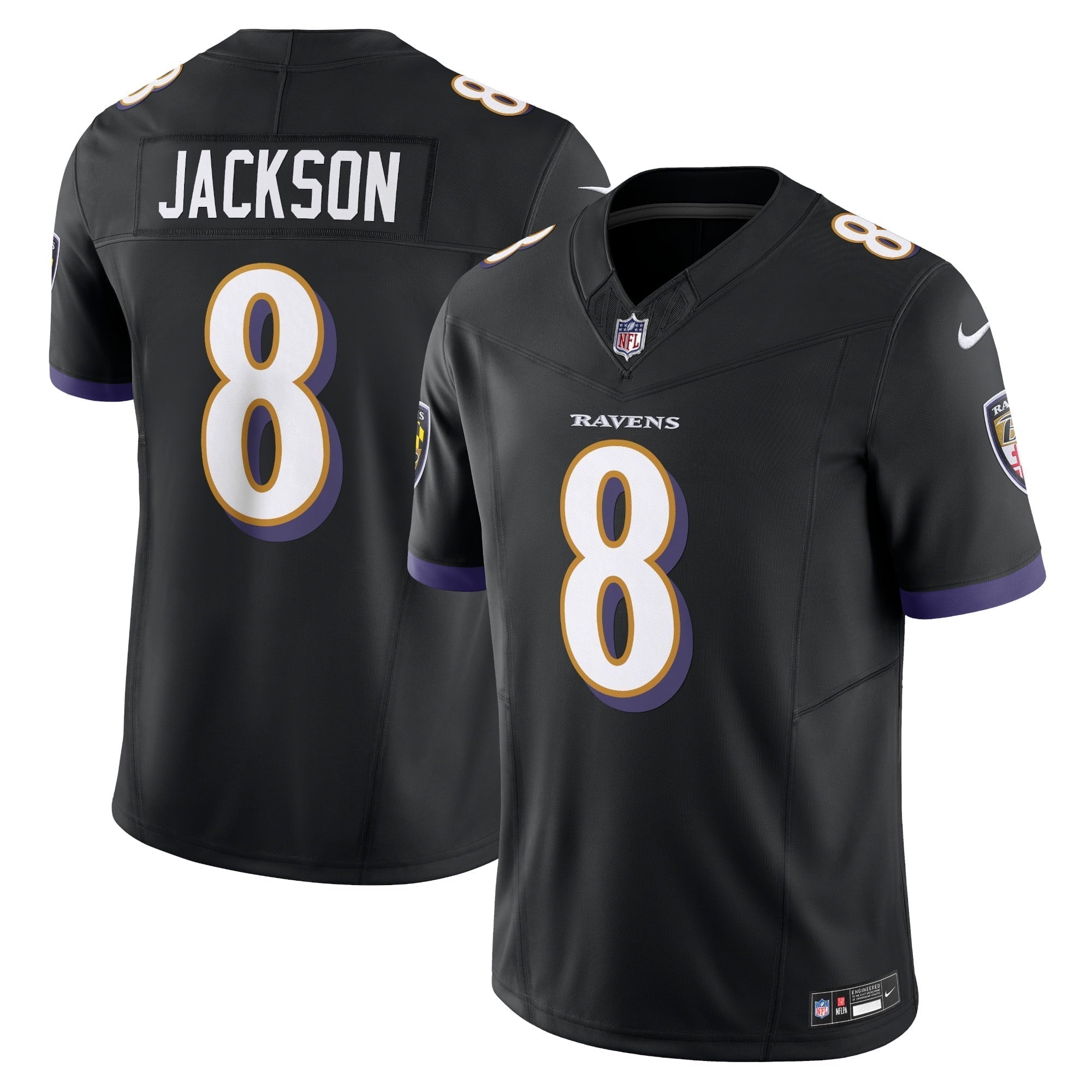 Men s Nike Lamar Jackson Black Baltimore Ravens Vapor F.U.S.E. Limited Jersey