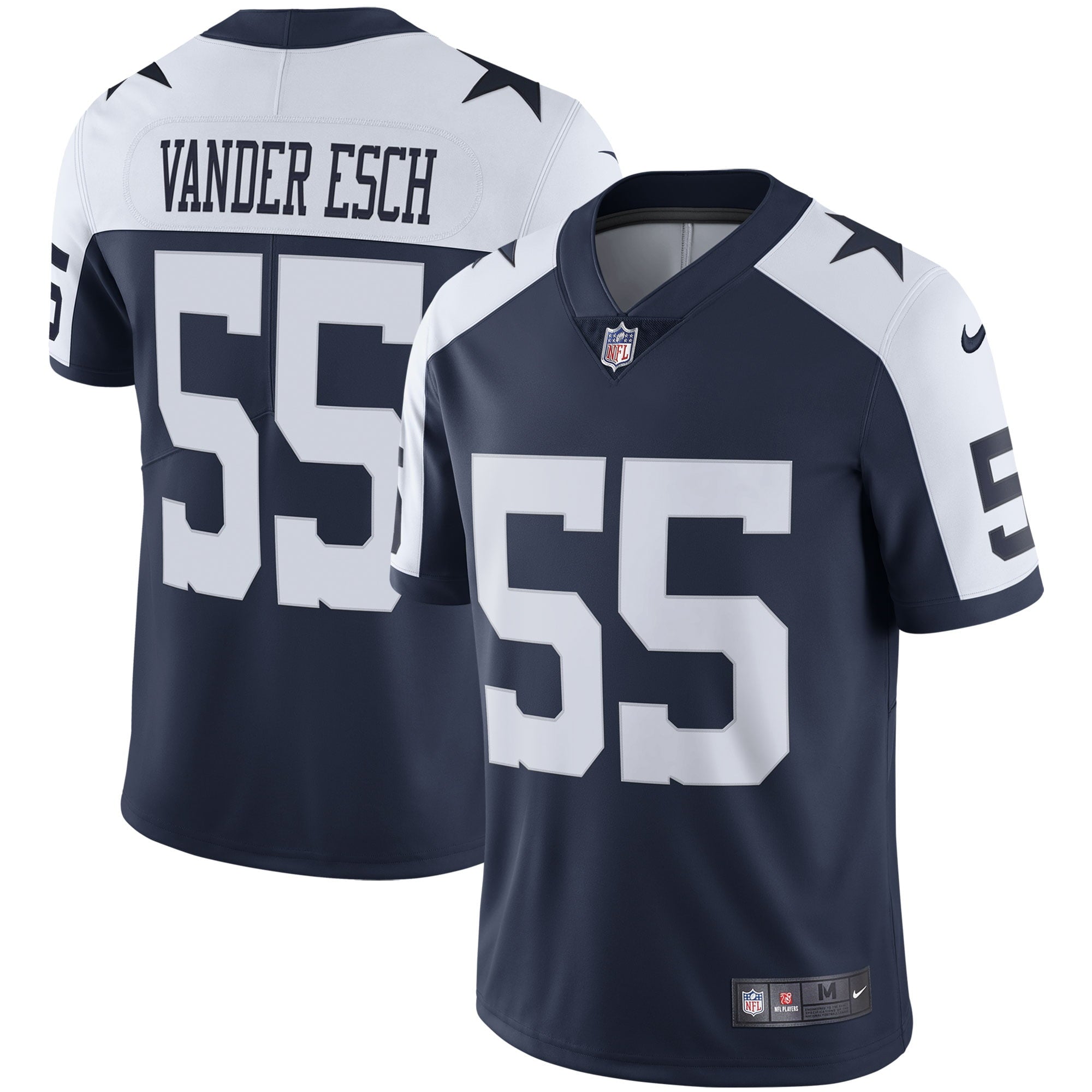 Men s Nike Leighton Vander Esch Navy Dallas Cowboys Alternate Vapor Limited Jersey