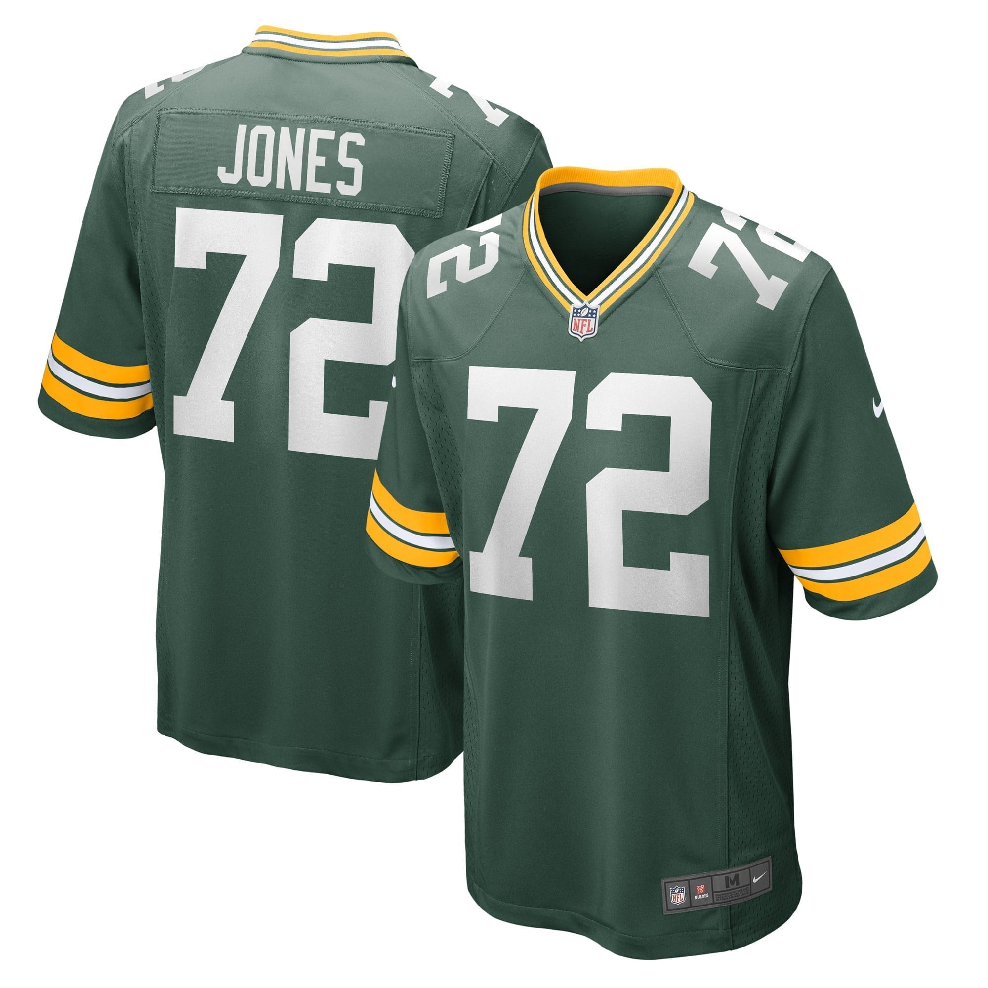 Men s Nike Caleb Jones Green Green Bay Packers Game Player Jersey