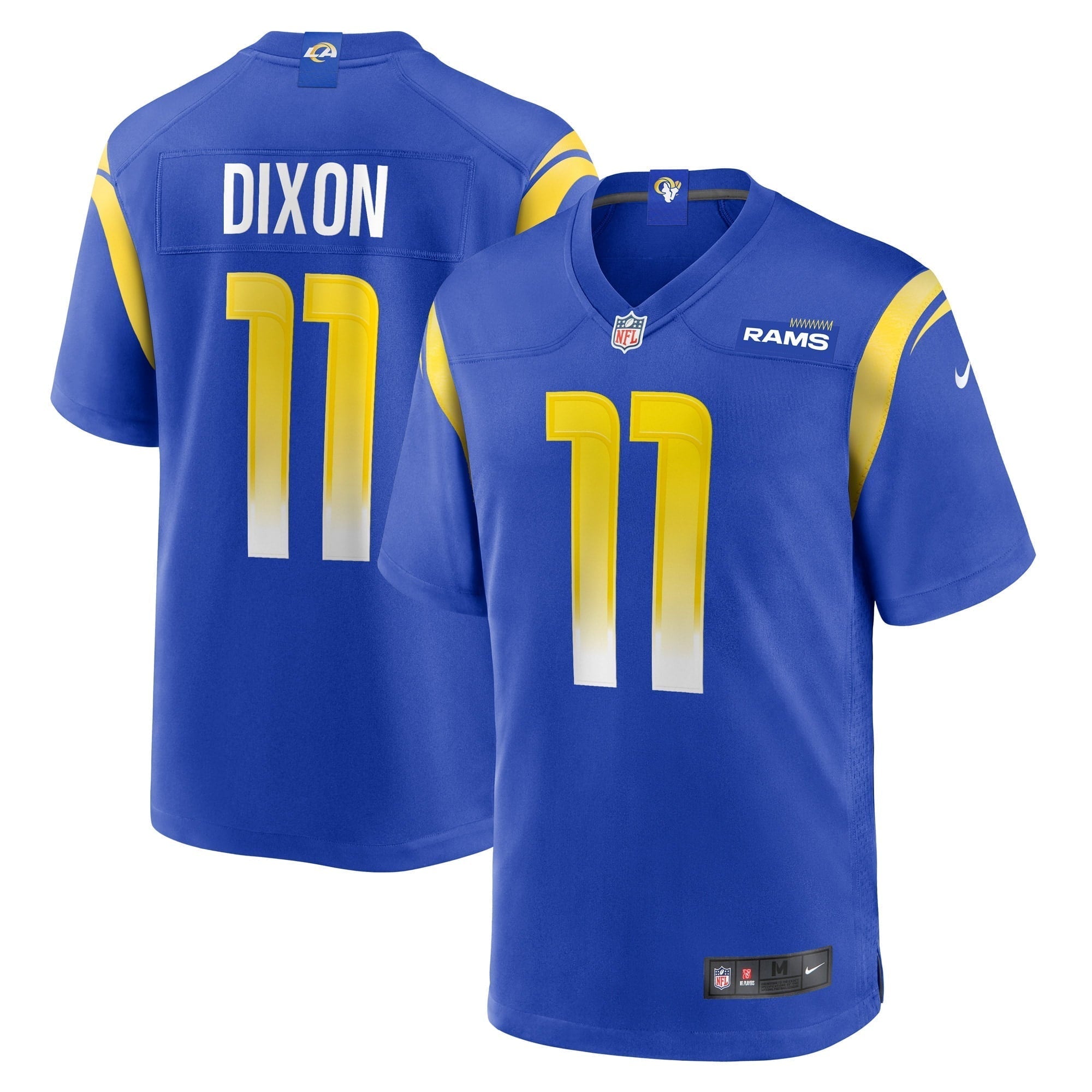 Men s Nike Riley Dixon Royal Los Angeles Rams Game Player Jersey