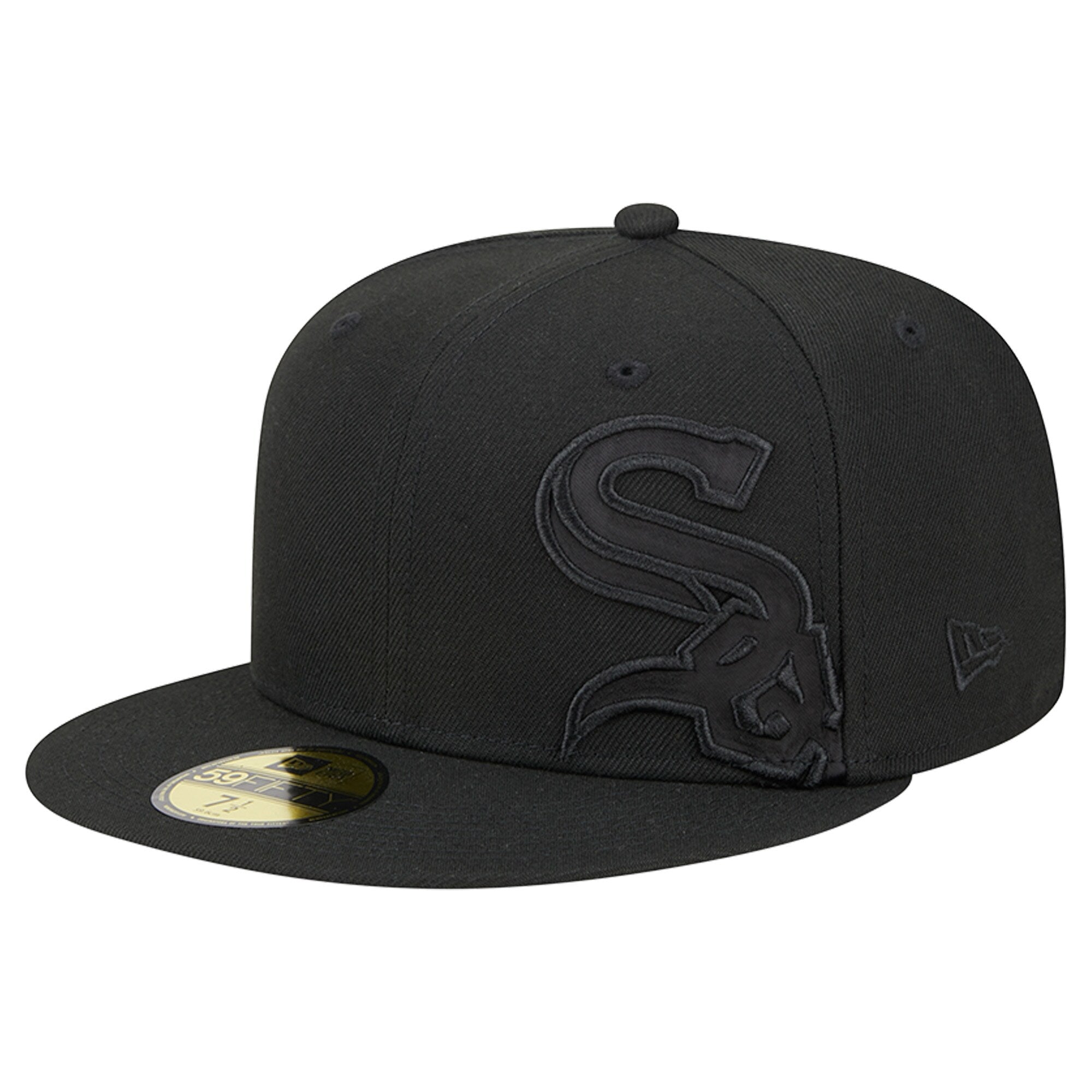 Chicago White Sox New Era Satin Peek 59FIFTY Fitted Hat - Black