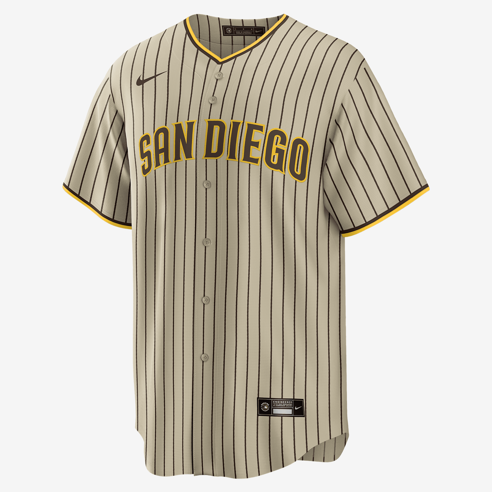 MLB San Diego Padres (Juan Soto) Men's Replica Baseball Jersey - Amarillo/Dark Cinder