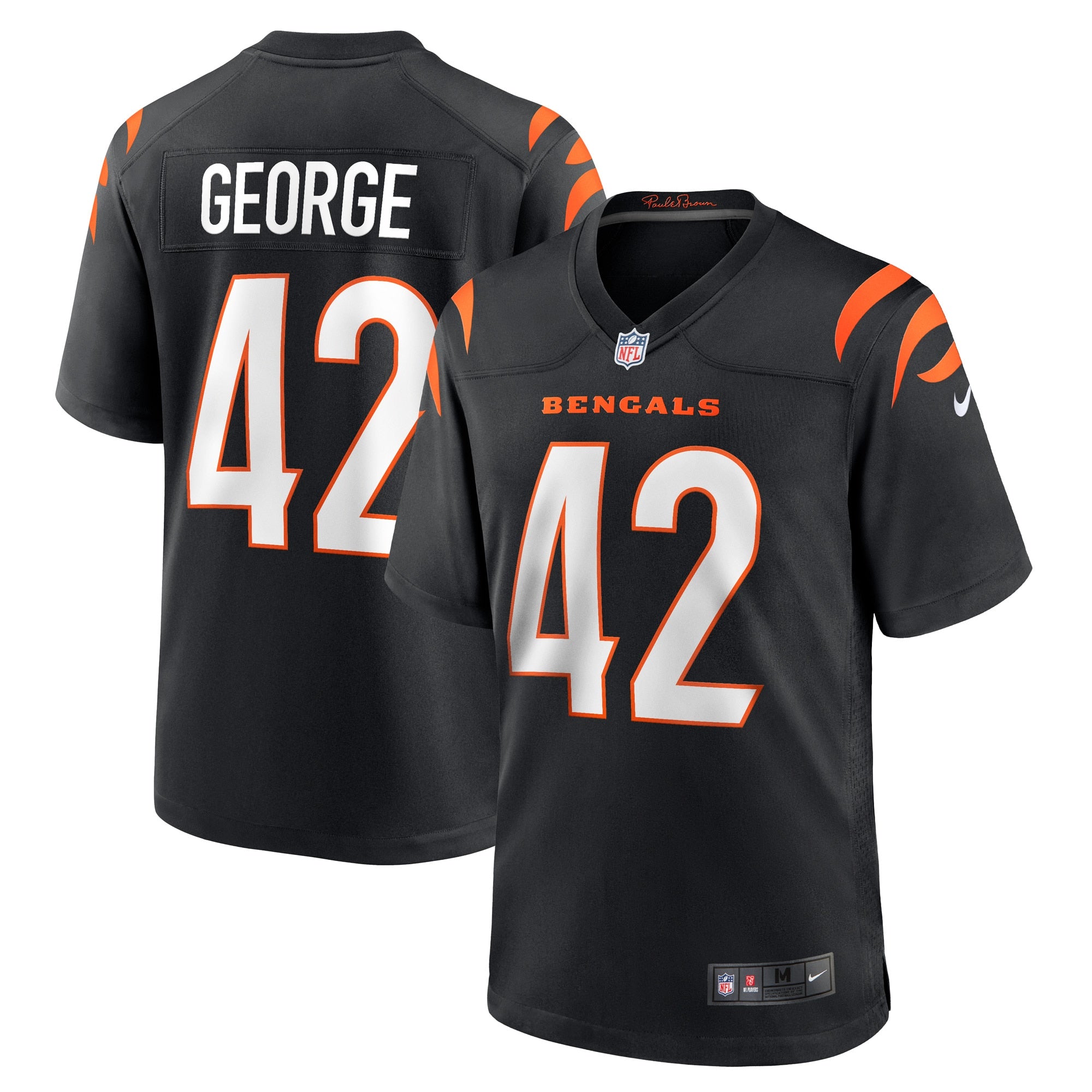 Allan George Cincinnati Bengals Nike Game Player Jersey   Black