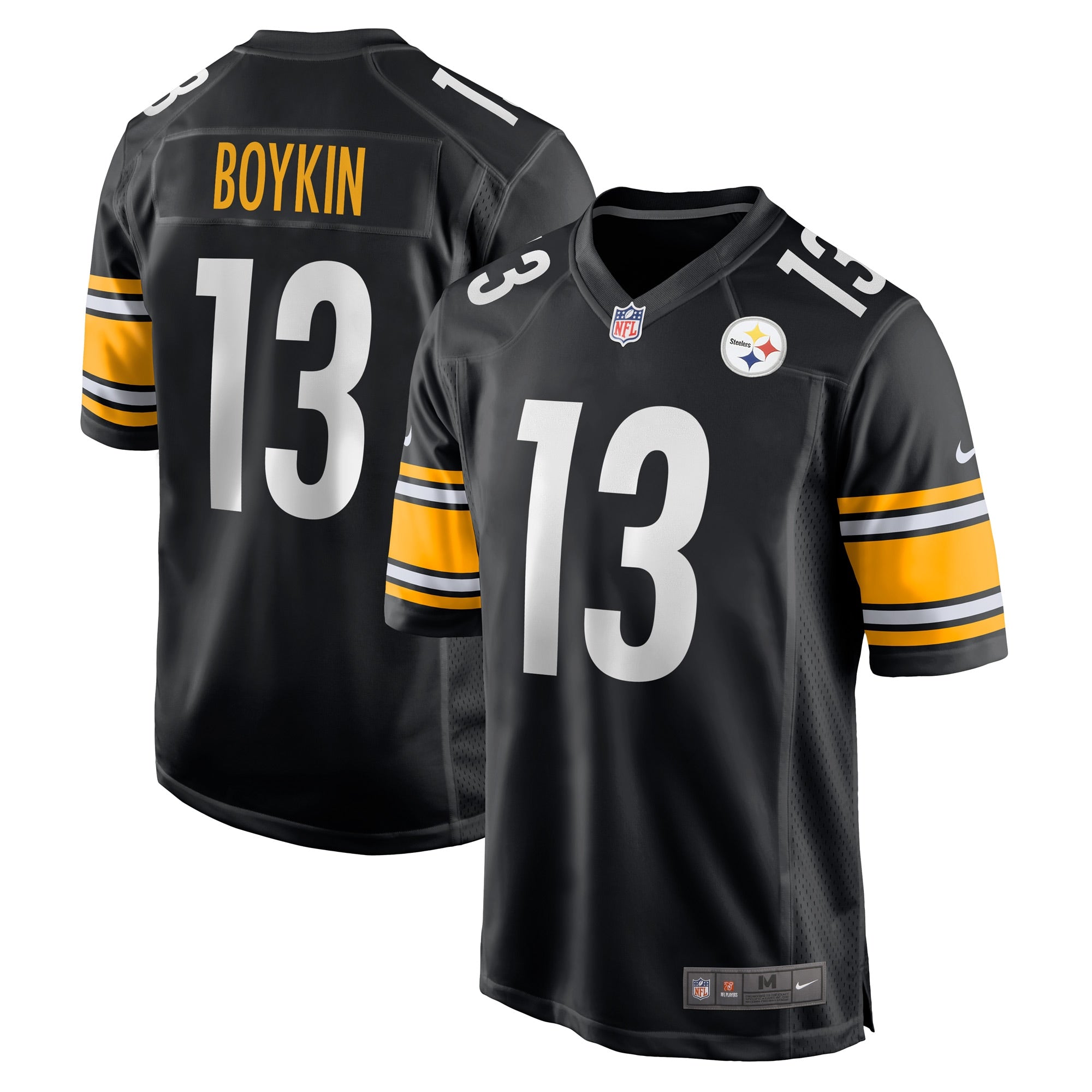 Miles Boykin Pittsburgh Steelers Nike Game Player Jersey   Black