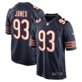 Men s Nike Justin Jones Navy Chicago Bears Game Player Jersey