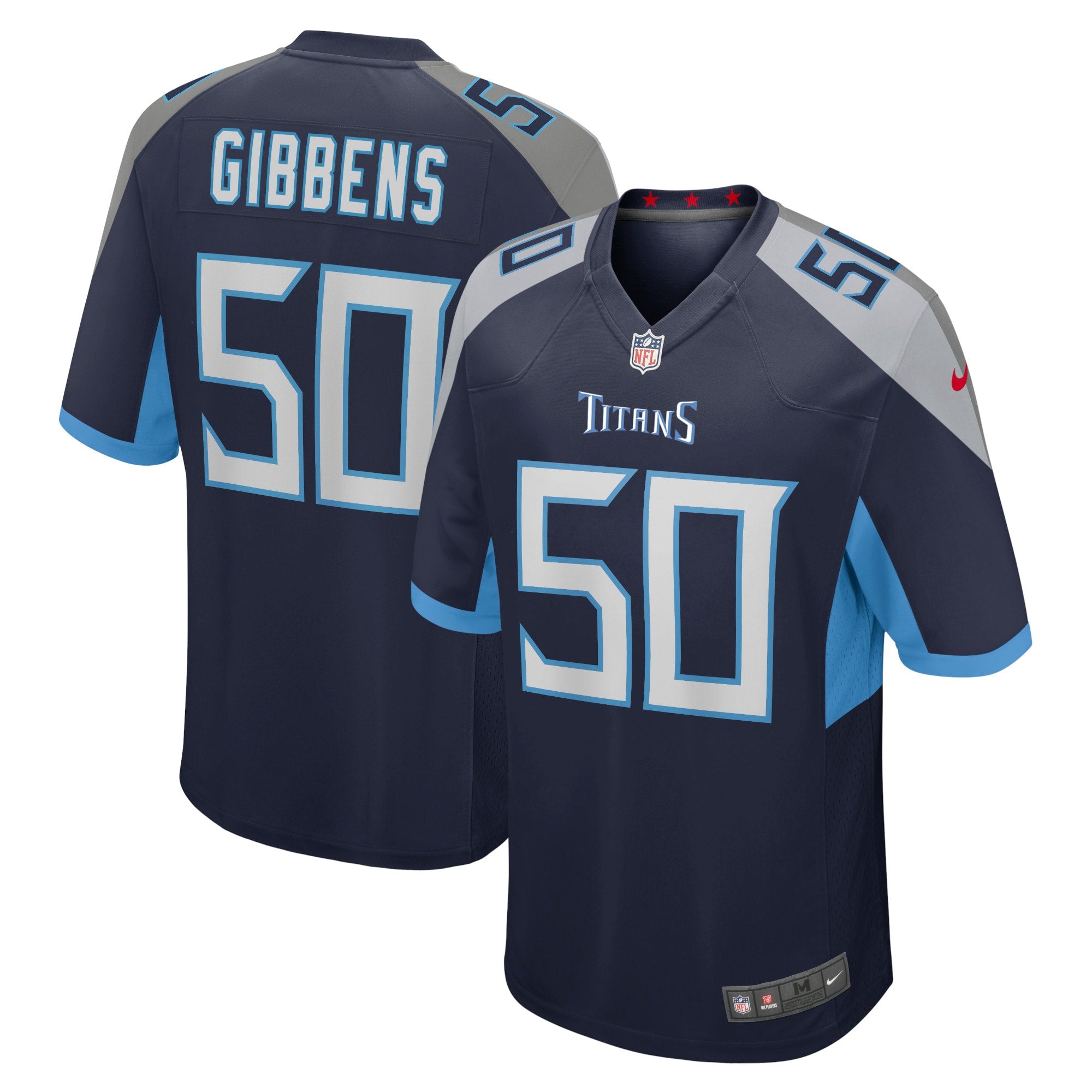 Jack Gibbens Tennessee Titans Nike Home Game Player Jersey   Navy