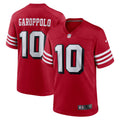 Men s Nike Jimmy Garoppolo Scarlet San Francisco 49ers Alternate Game Player Jersey