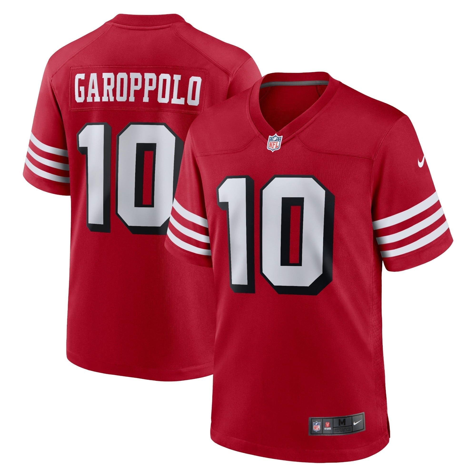Men s Nike Jimmy Garoppolo Scarlet San Francisco 49ers Alternate Game Player Jersey
