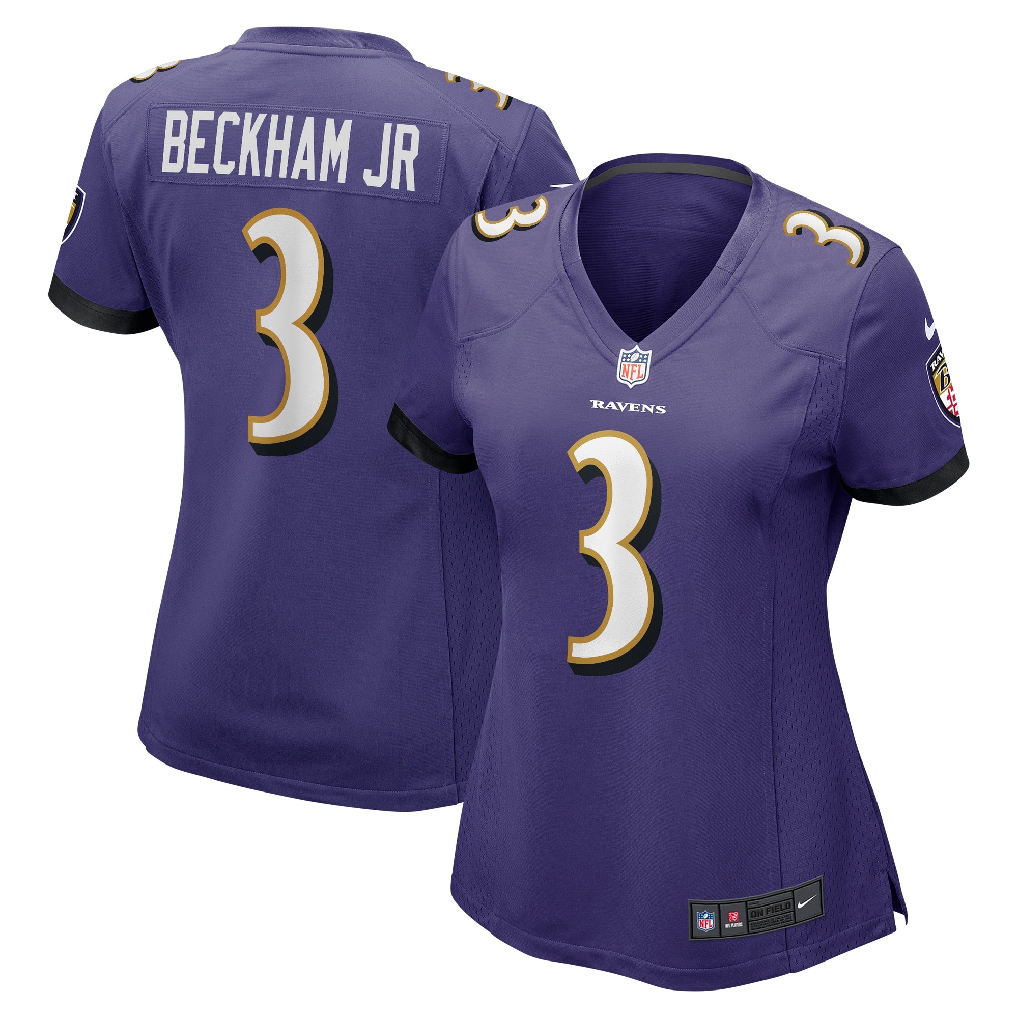 Odell Beckham Jr. Baltimore Ravens Nike Women s Game Jersey   Purple