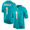 Men s Nike Tua Tagovailoa Aqua Miami Dolphins Game Jersey
