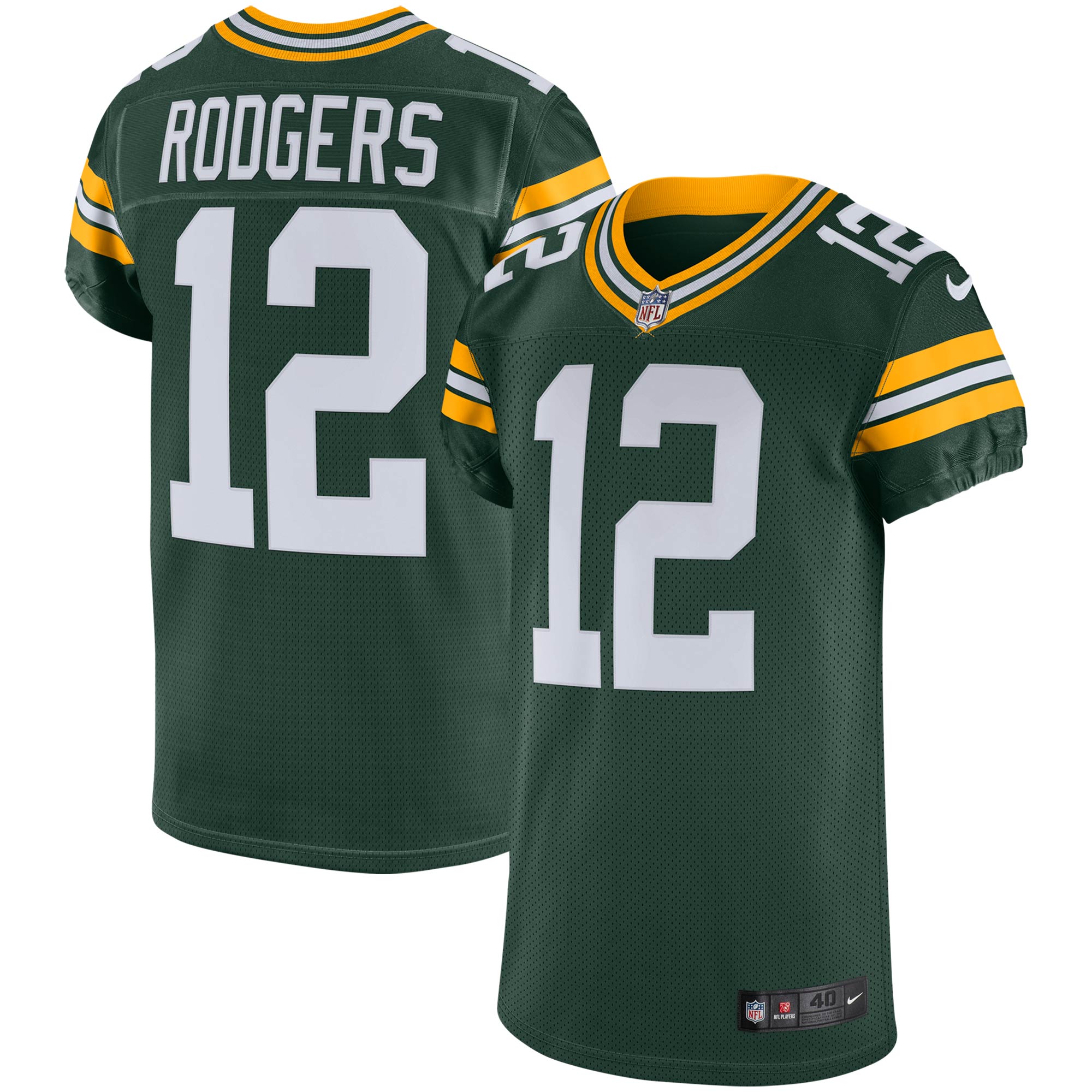 Aaron Rodgers Green Bay Packers Nike Vapor Elite Jersey   Green