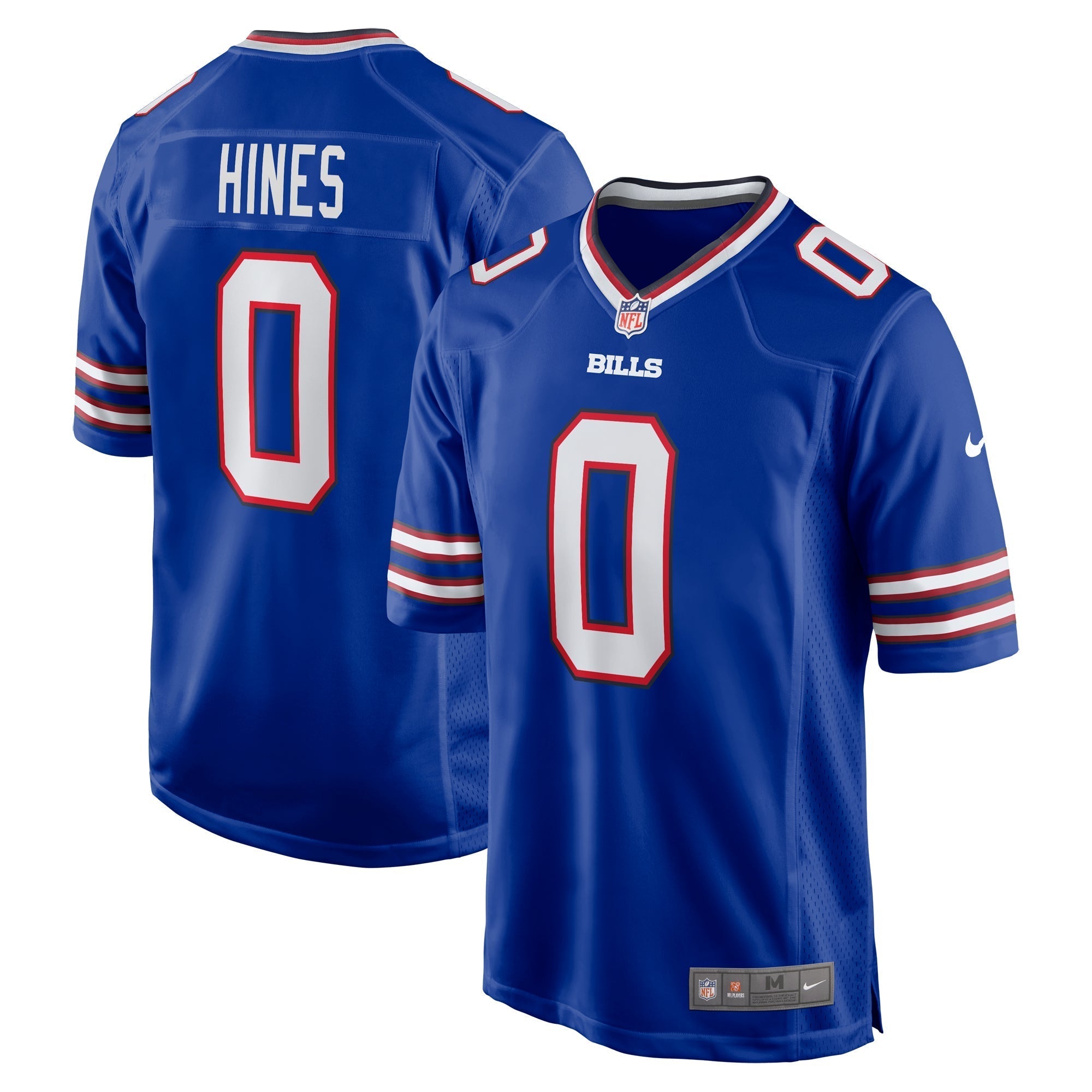 Men s Nike Nyheim Hines Royal Buffalo Bills Game Player Jersey