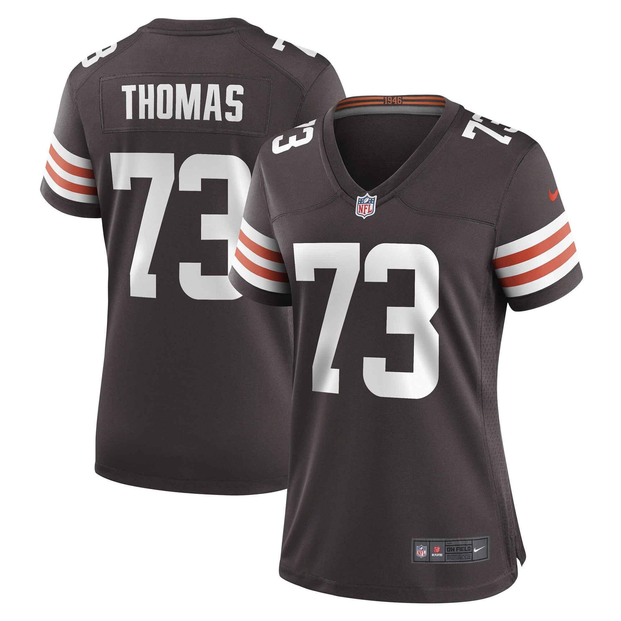 Joe Thomas Cleveland Browns Nike Women s Retired Game Player Jersey   Brown
