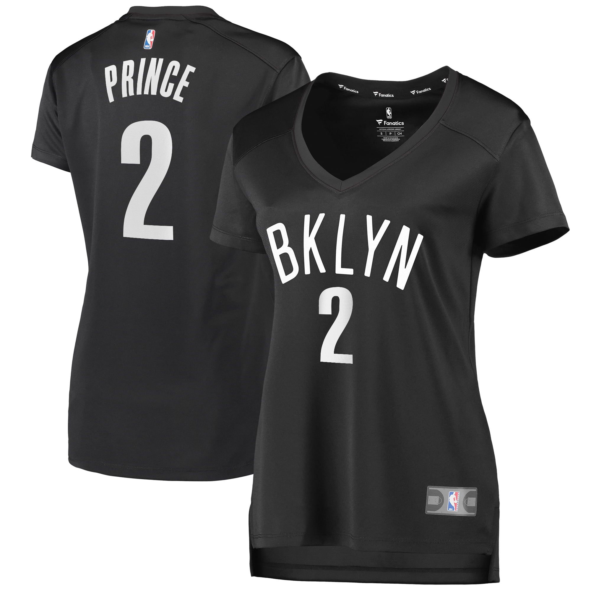 Women's Fanatics Branded Taurean Prince Charcoal Brooklyn Nets Fast Break Replica Jersey - Statement Edition