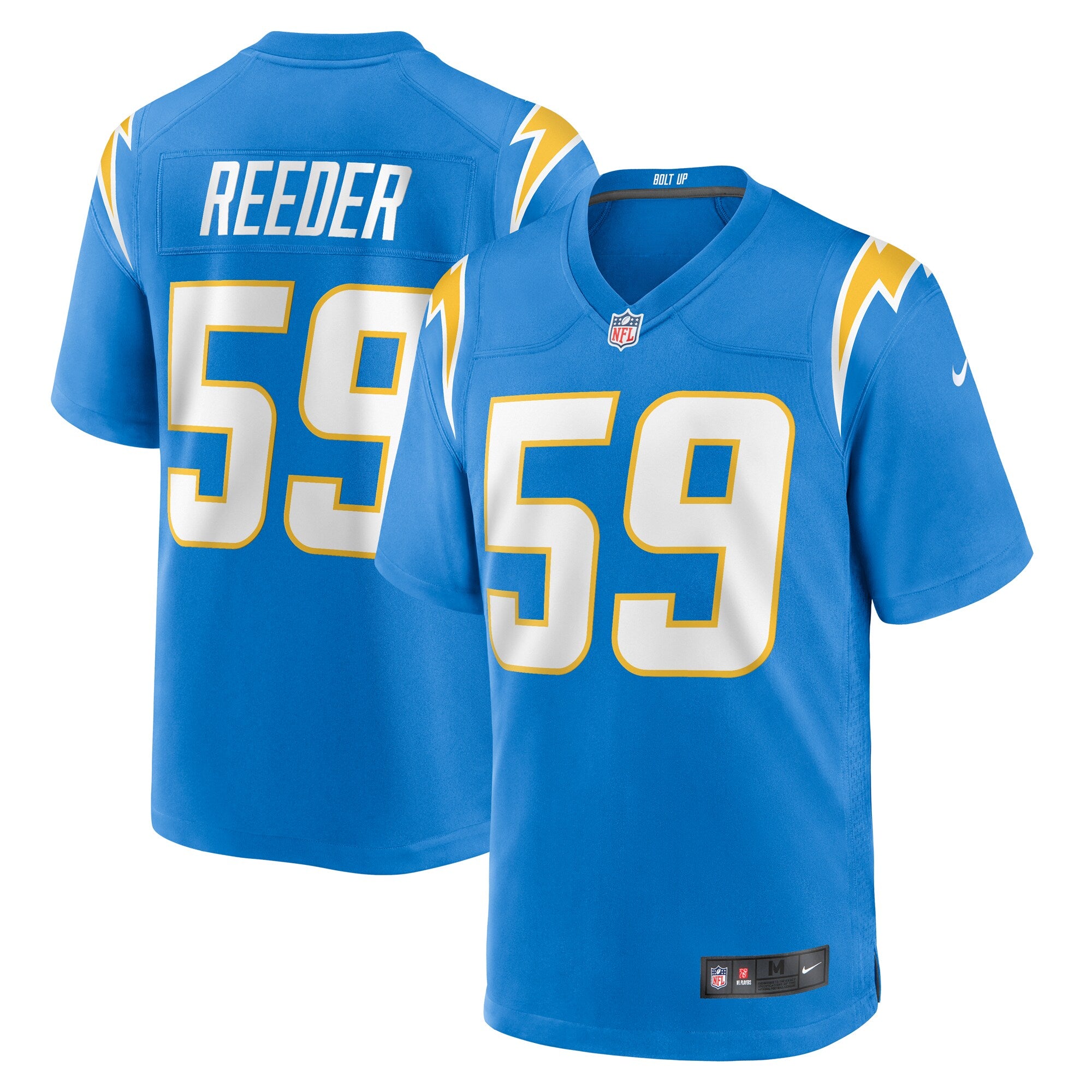 Troy Reeder Los Angeles Chargers Nike Team Game Jersey    Powder Blue