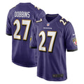 Men s Nike J.K. Dobbins Purple Baltimore Ravens Game Team Jersey