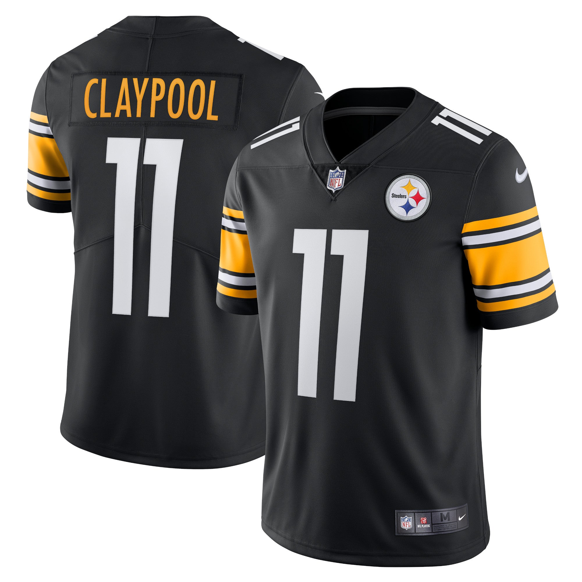 Chase Claypool Pittsburgh Steelers Nike Vapor Limited Player Jersey   Black