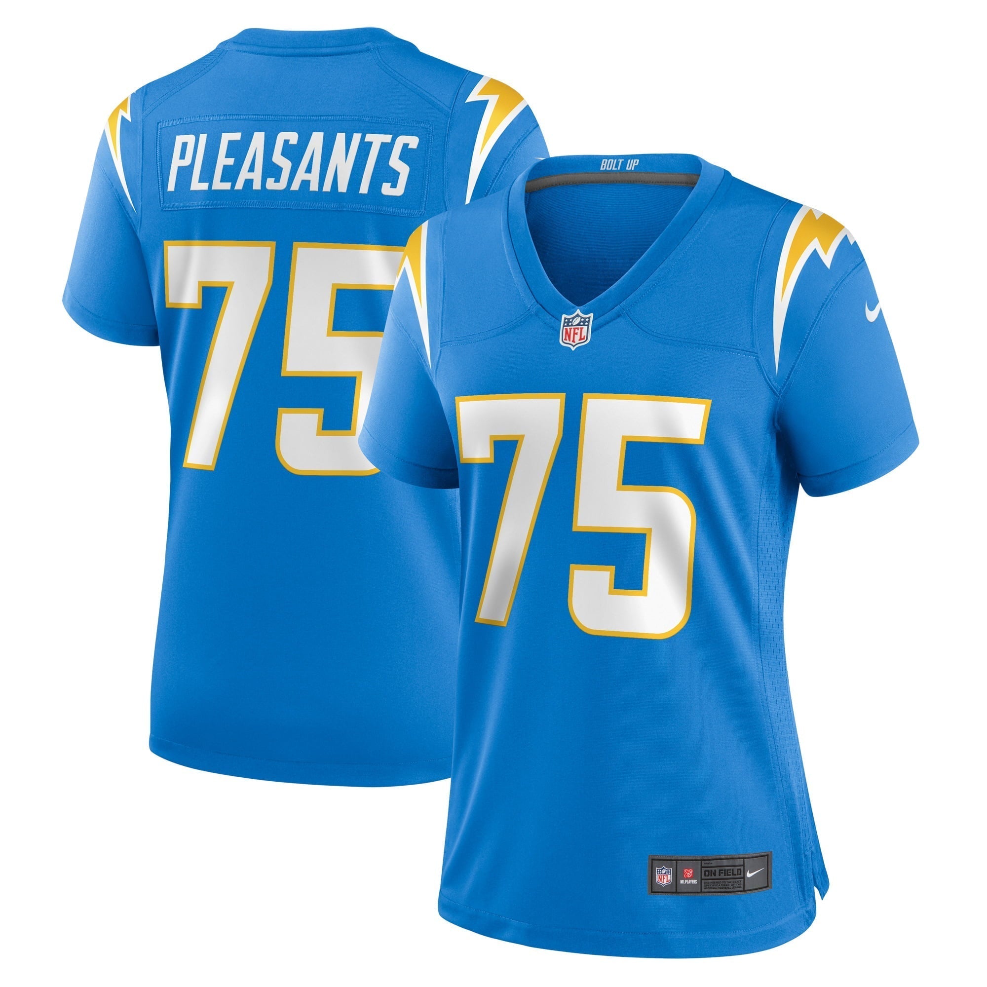 Women s Nike Austen Pleasants Powder Blue Los Angeles Chargers Home Game Player Jersey