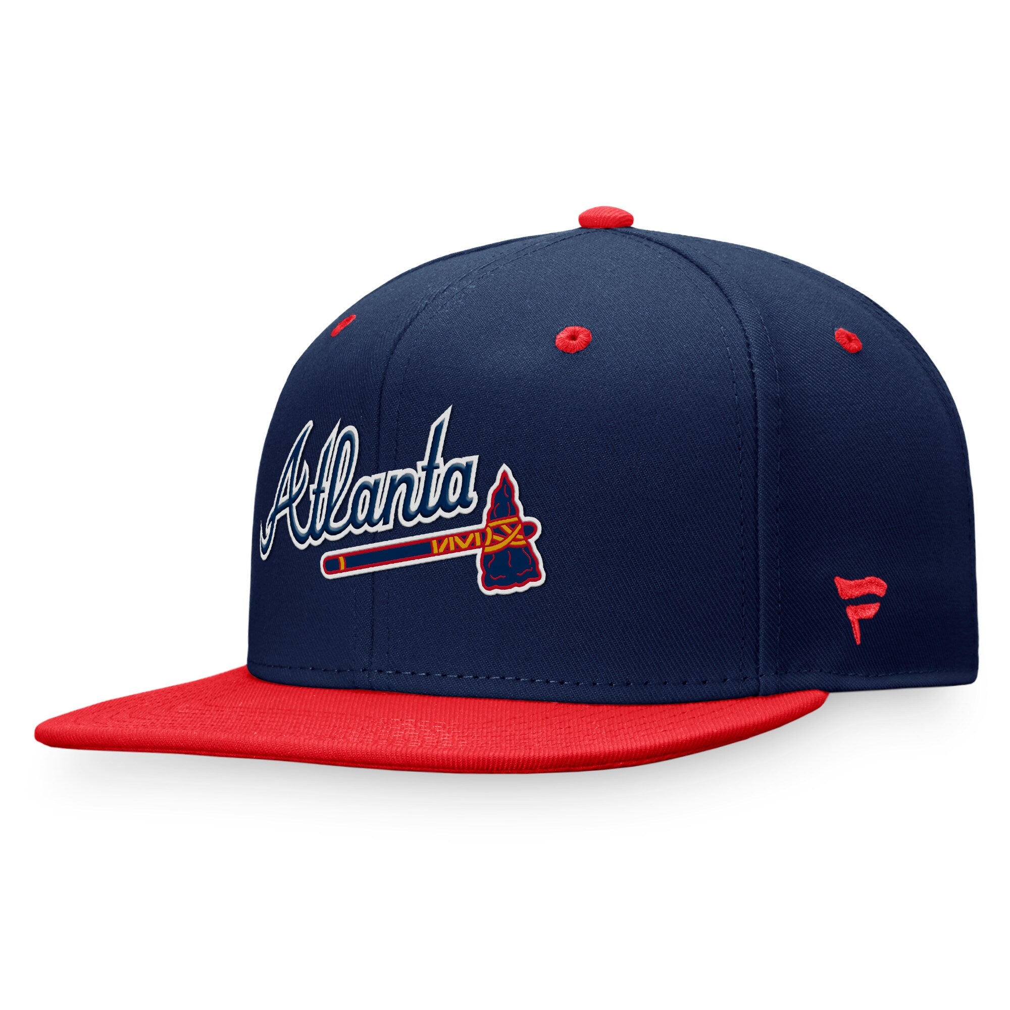Atlanta Braves Fanatics Branded Cooperstown Collection Two-Tone Fitted Hat - Navy/Red
