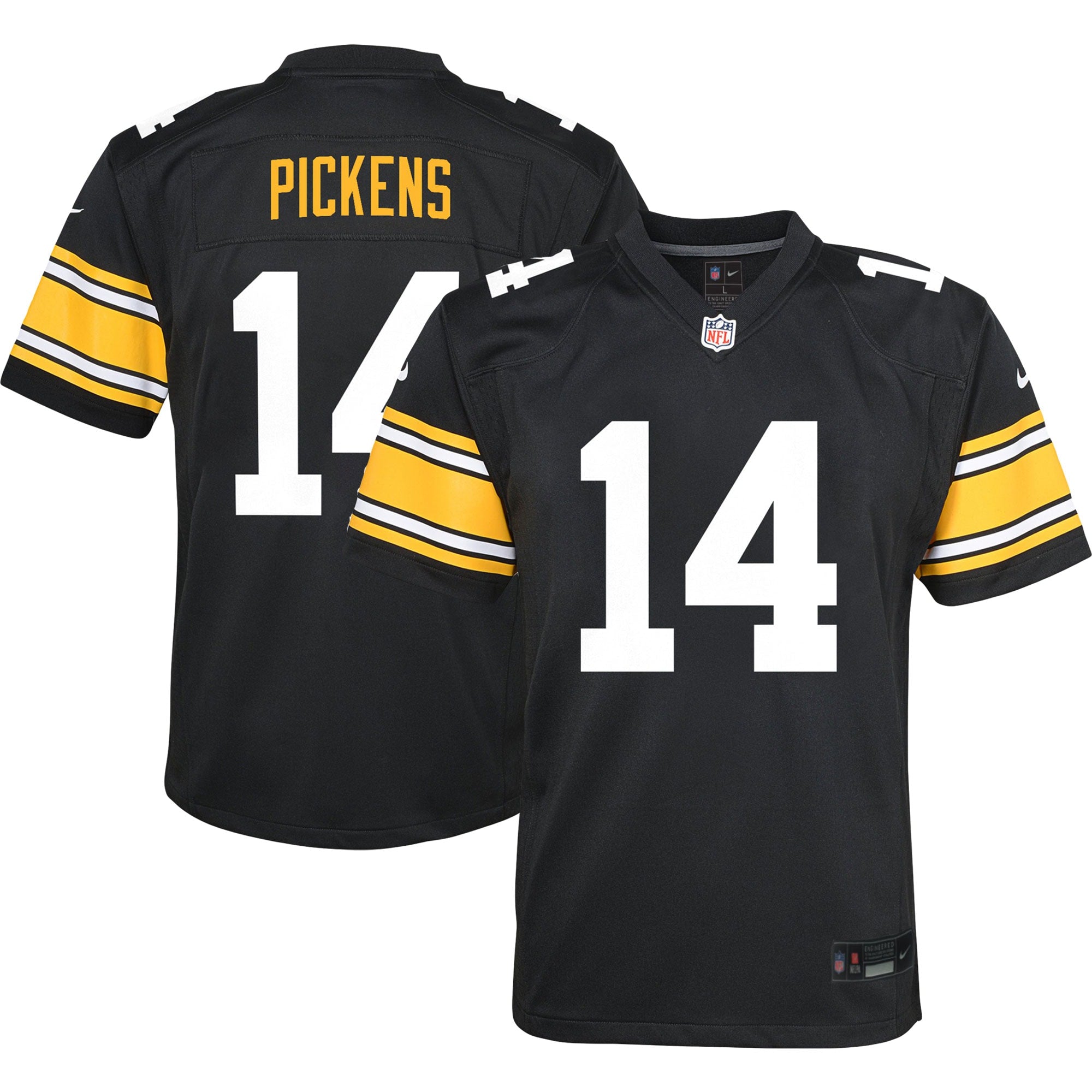 George Pickens Pittsburgh Steelers Nike Youth Game Jersey   Black