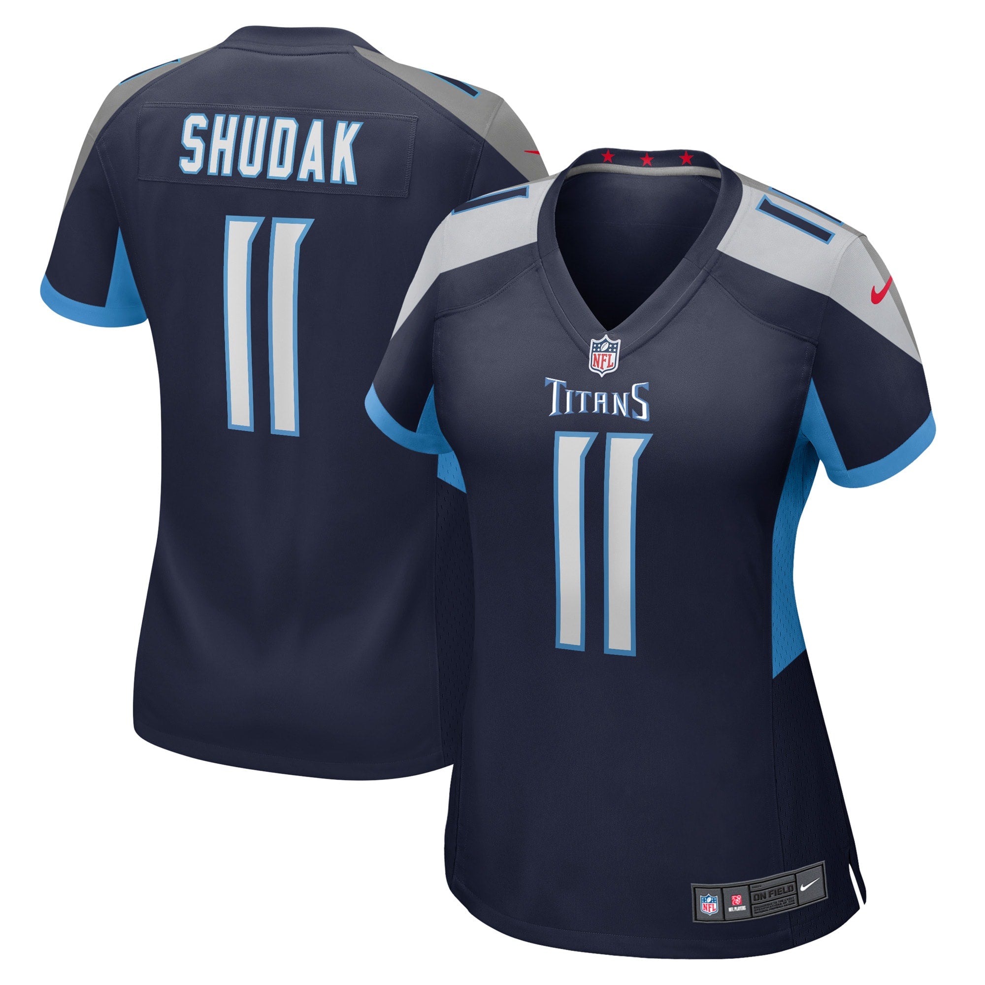 Caleb Shudak Tennessee Titans Nike Women s Game Player Jersey   Navy