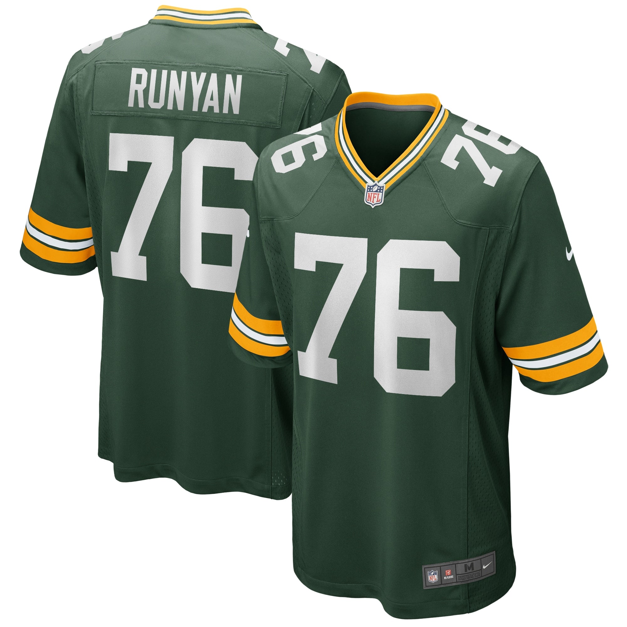 Men s Nike Jon Runyan Green Green Bay Packers Player Game Jersey